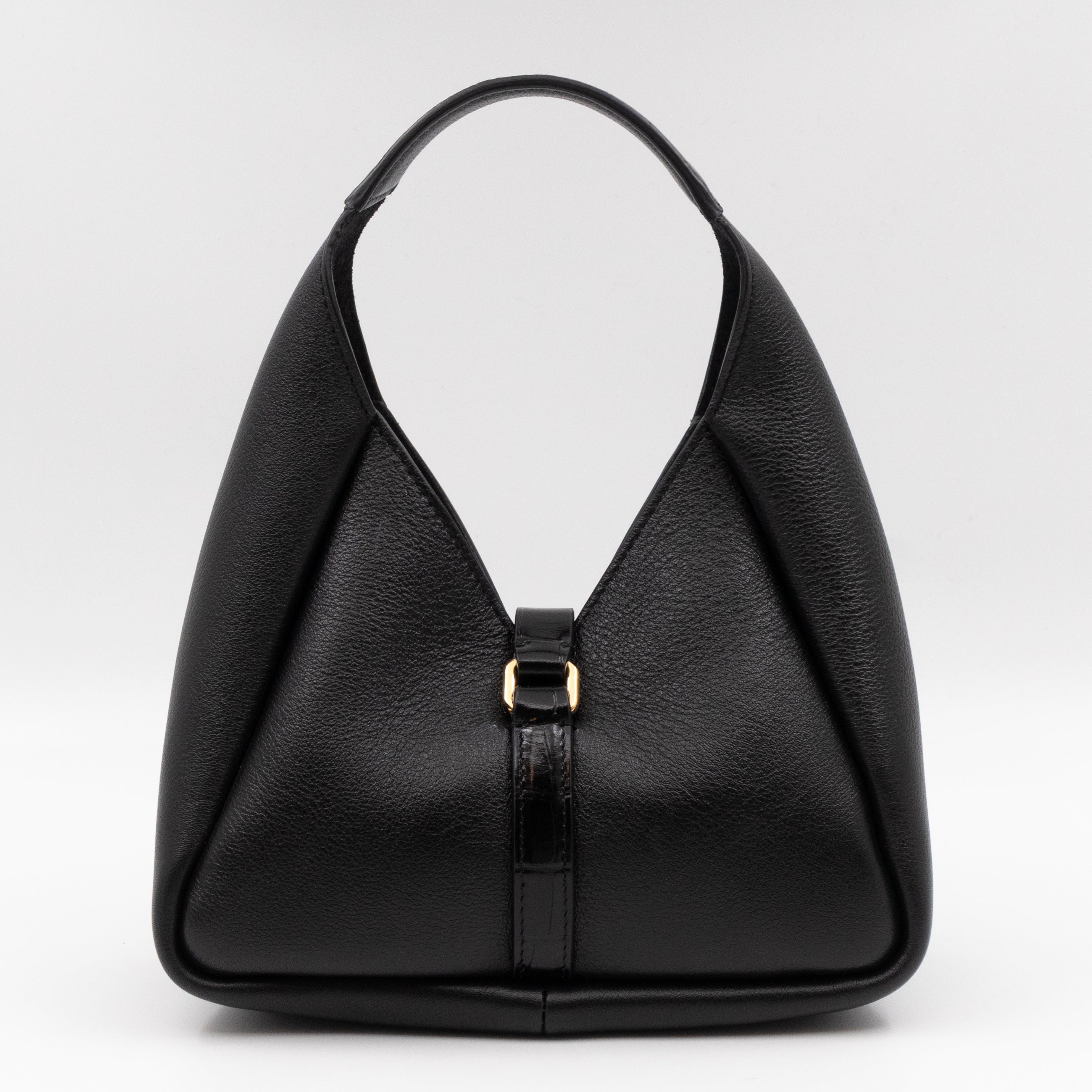Mini G-Hobo Bag Black Leather