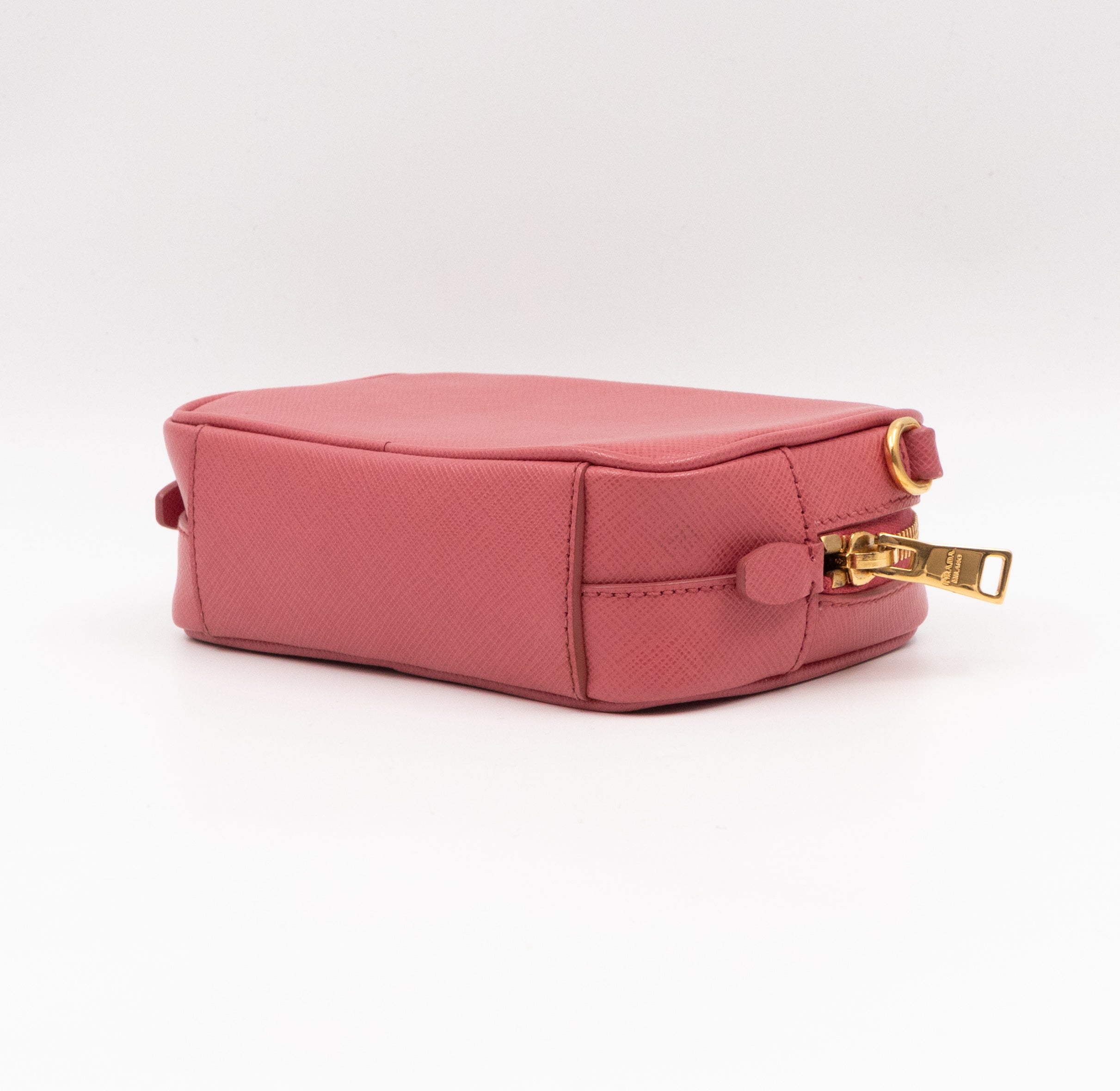 Camera Bag Pink Leather