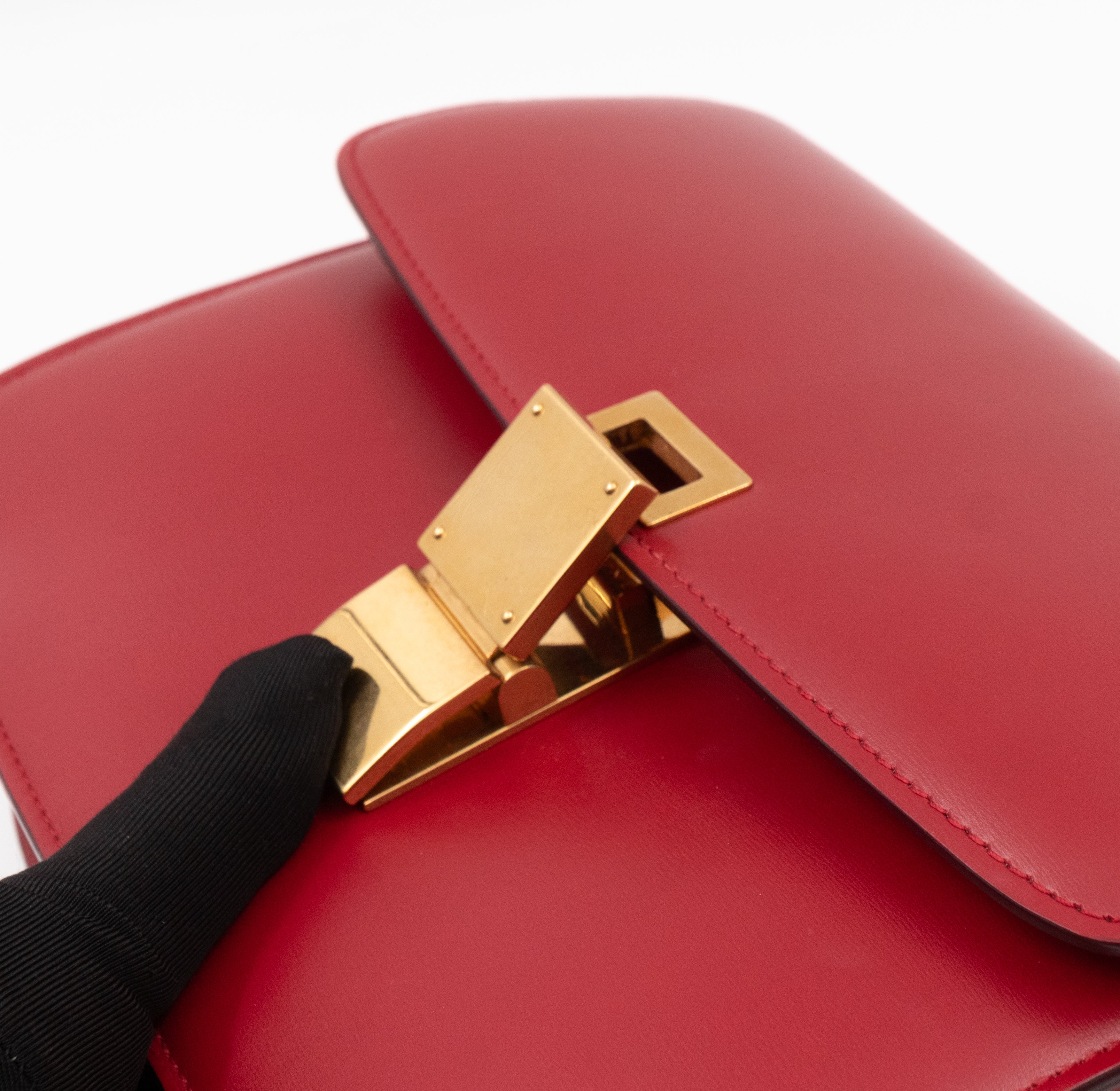 Classic Box Medium Red Leather