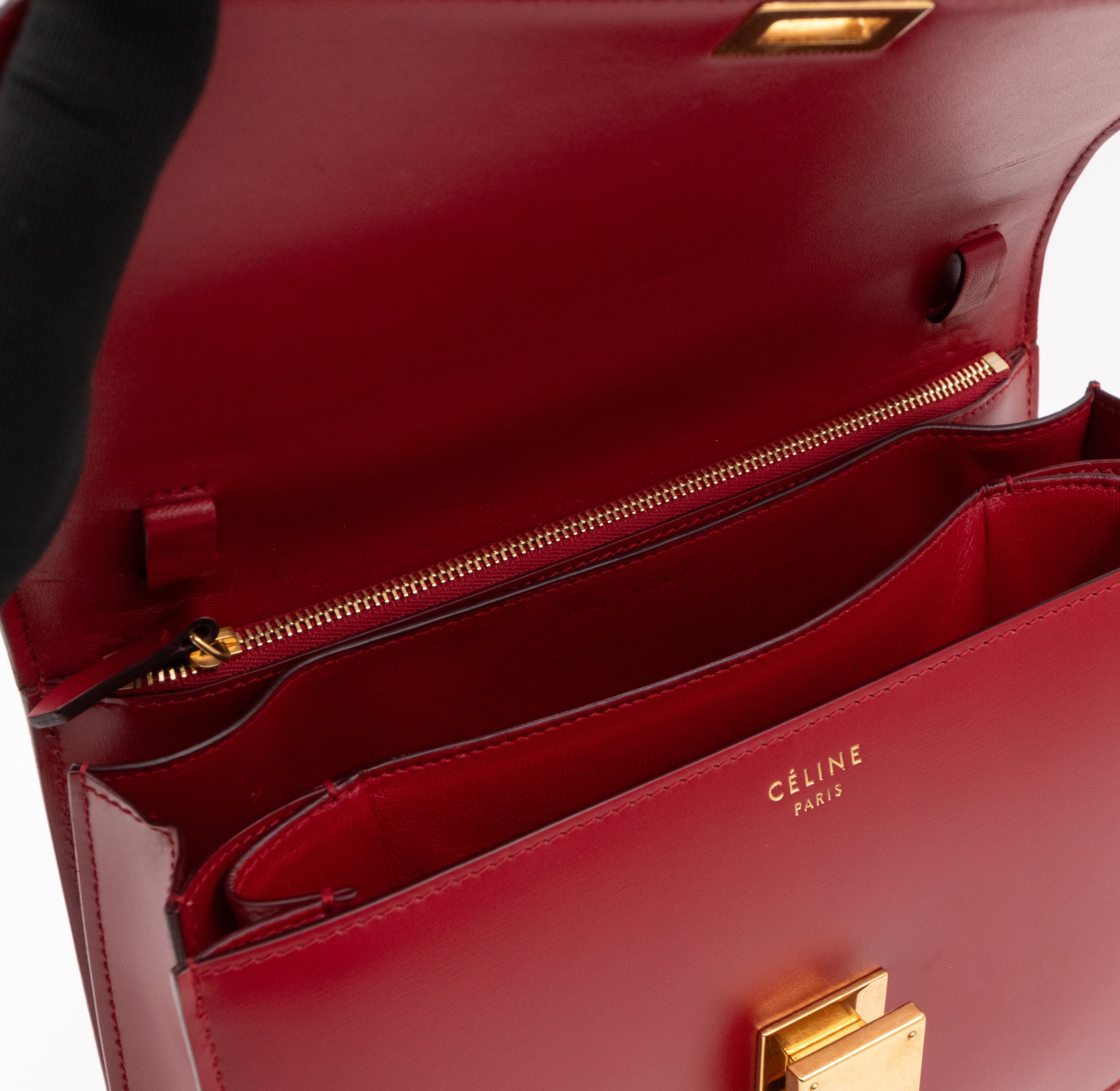 Classic Box Medium Red Leather