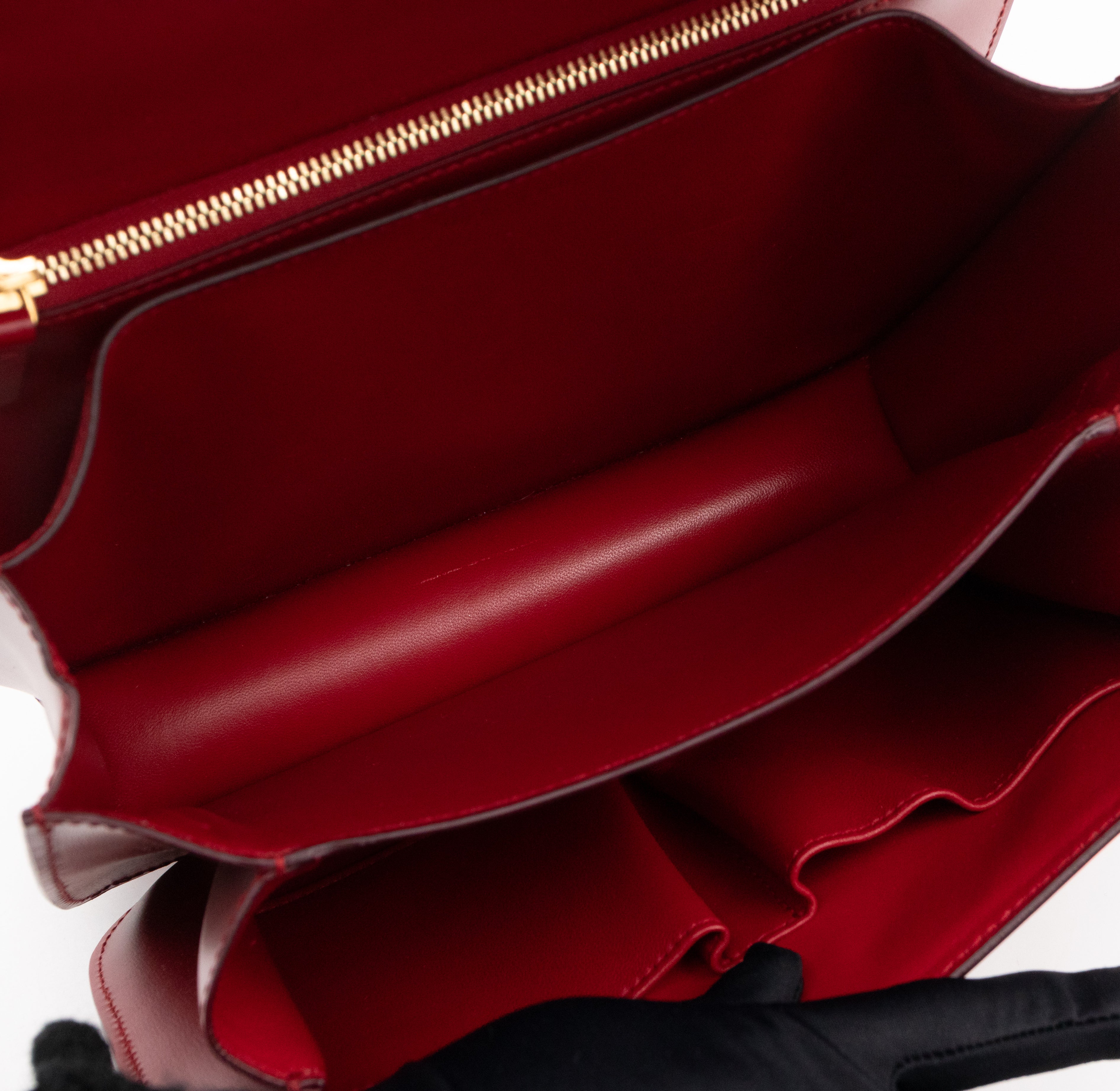 Classic Box Medium Red Leather