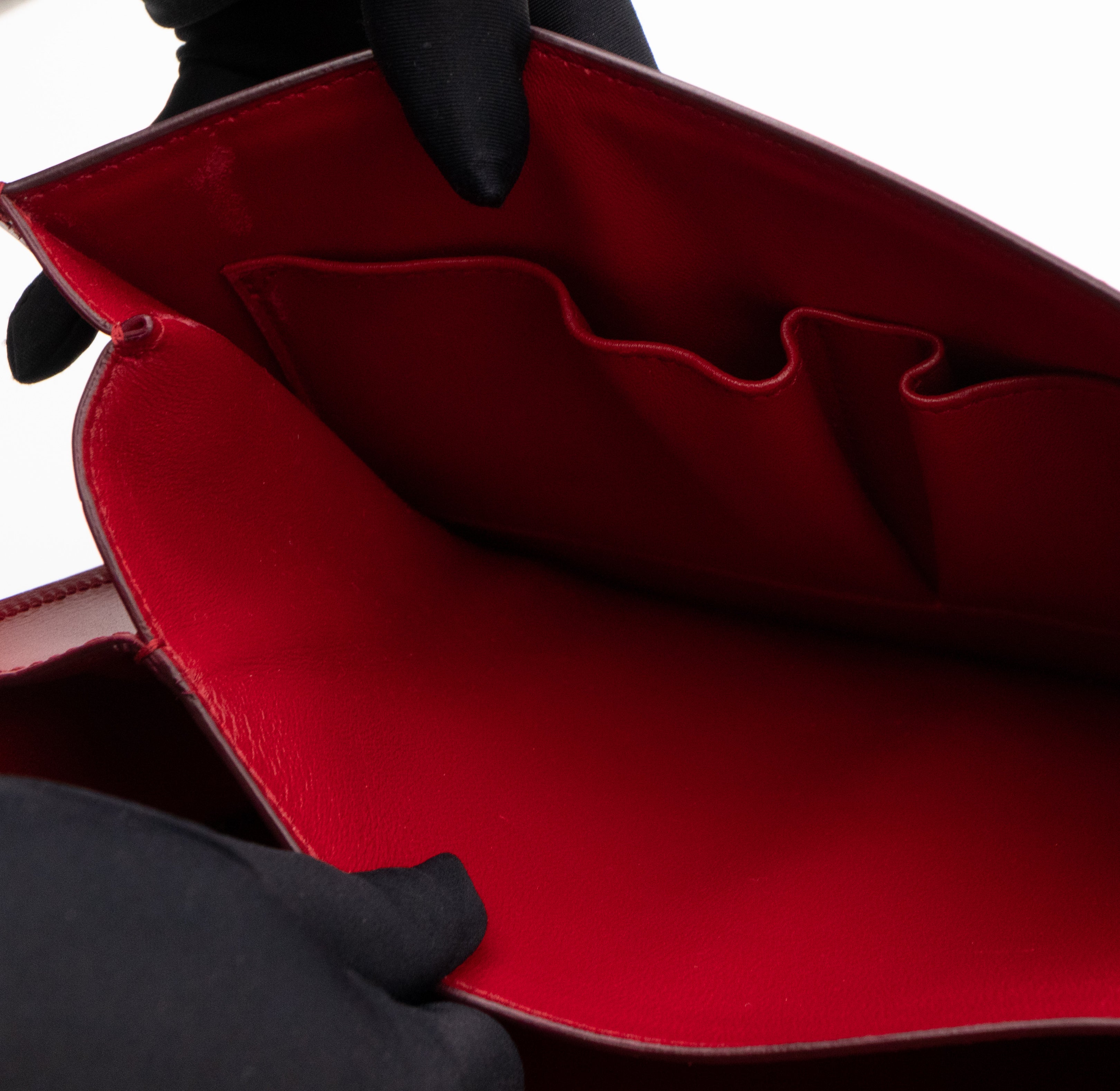 Classic Box Medium Red Leather