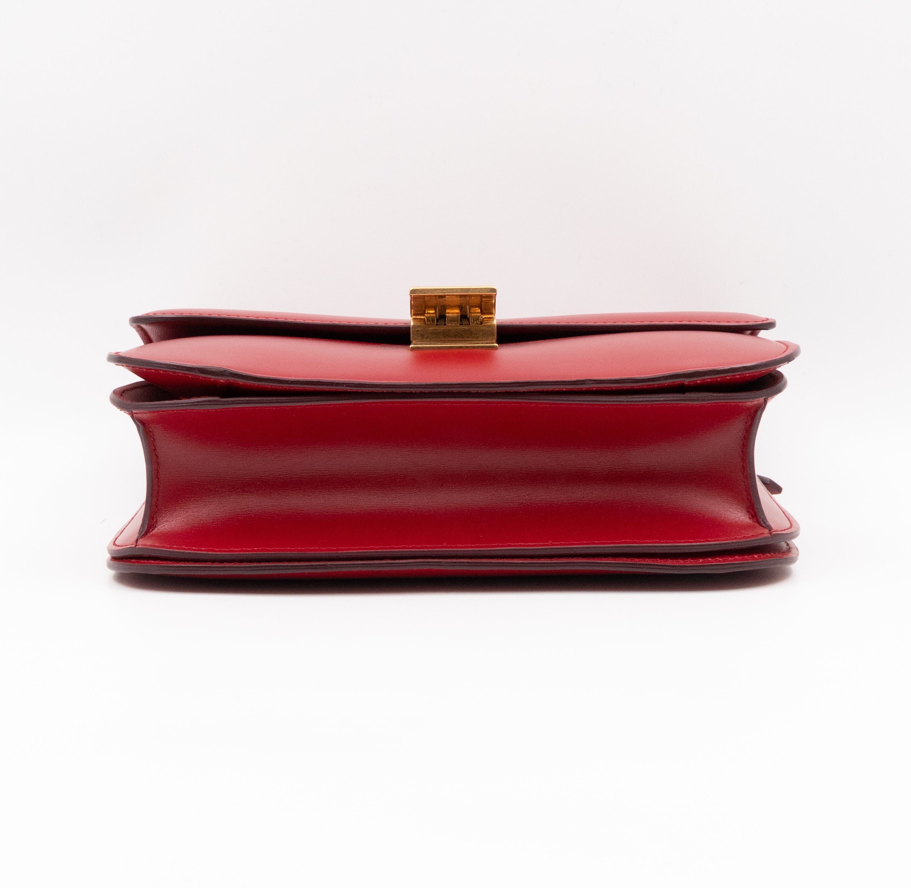 Classic Box Medium Red Leather