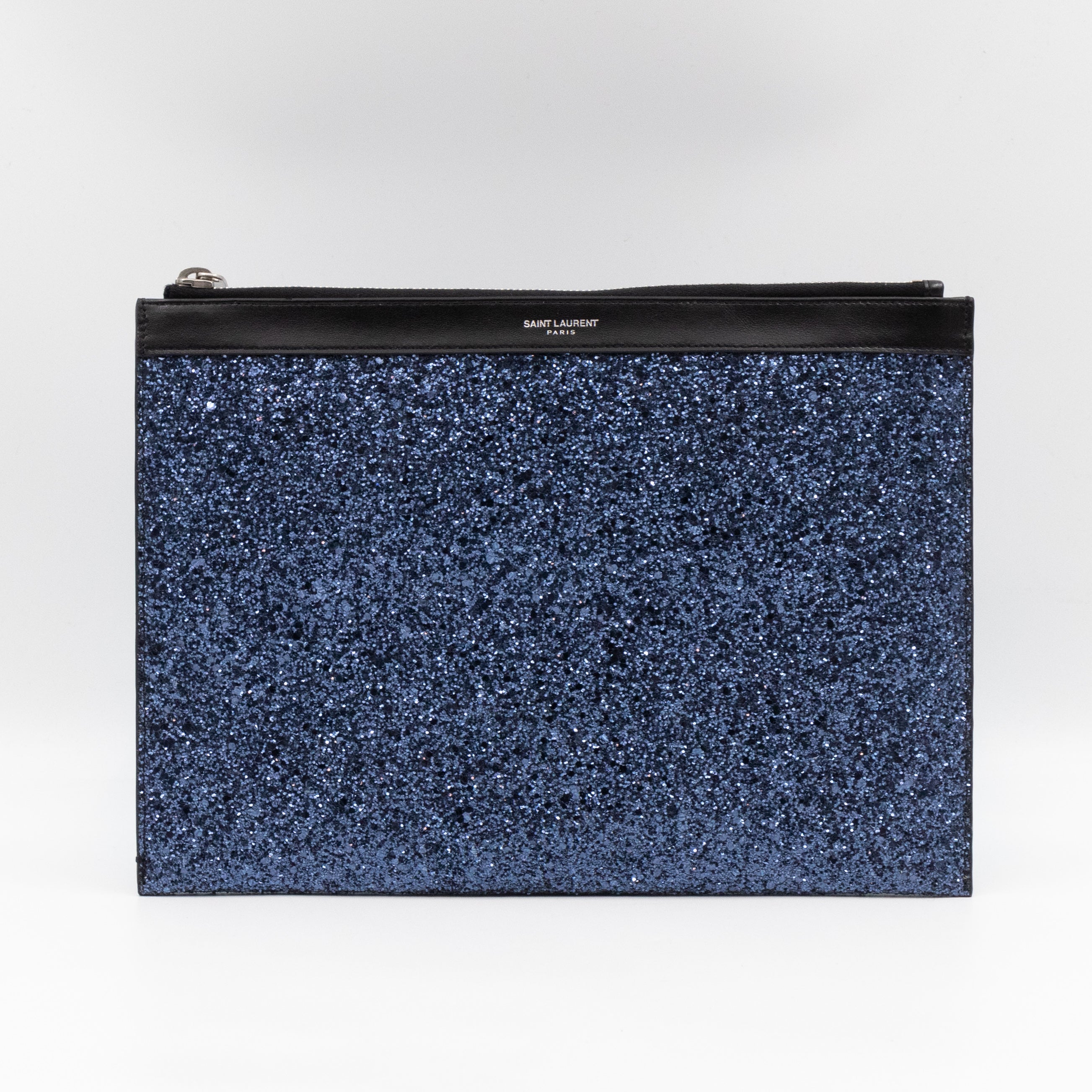 Folio Clutch Blue Glitter