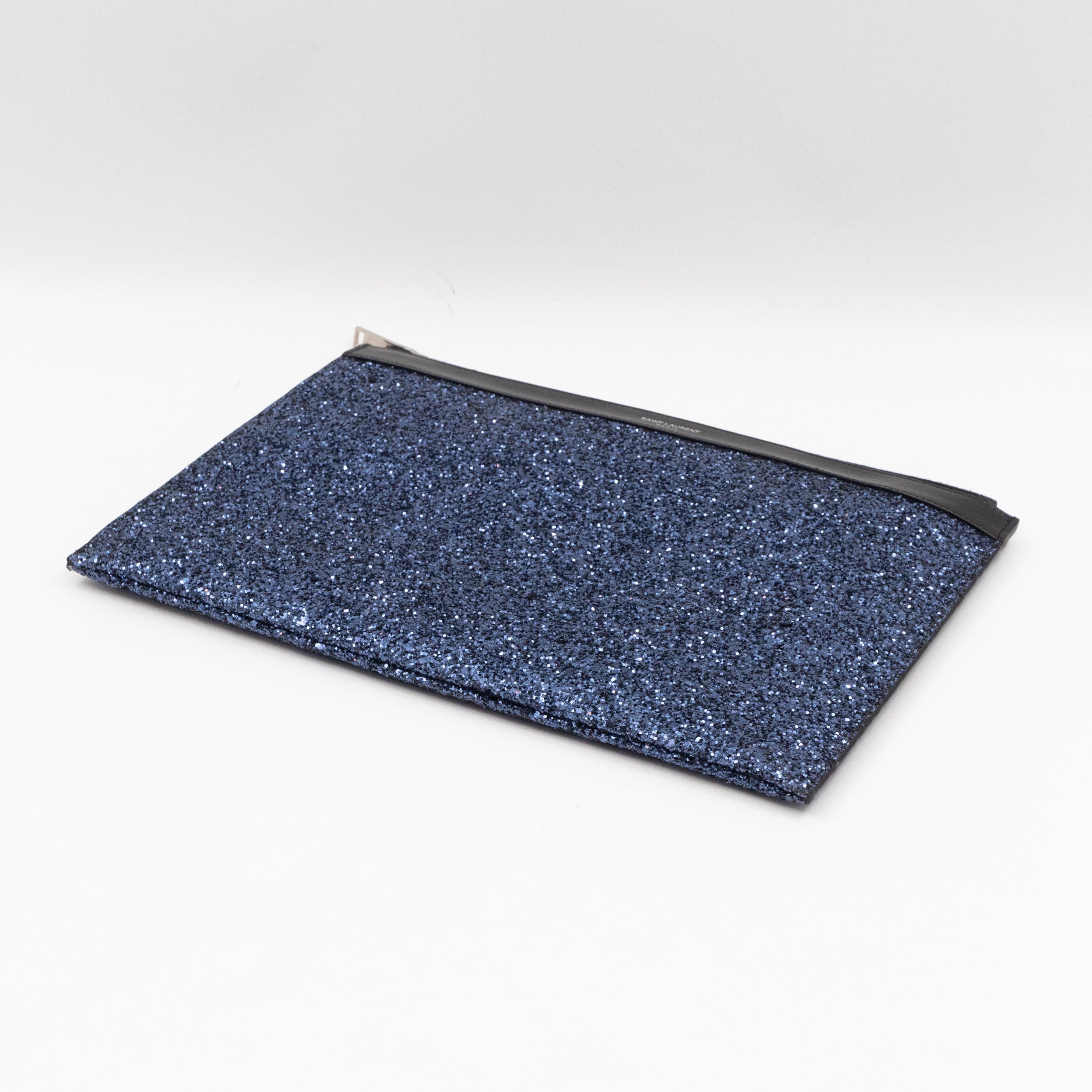 Folio Clutch Blue Glitter