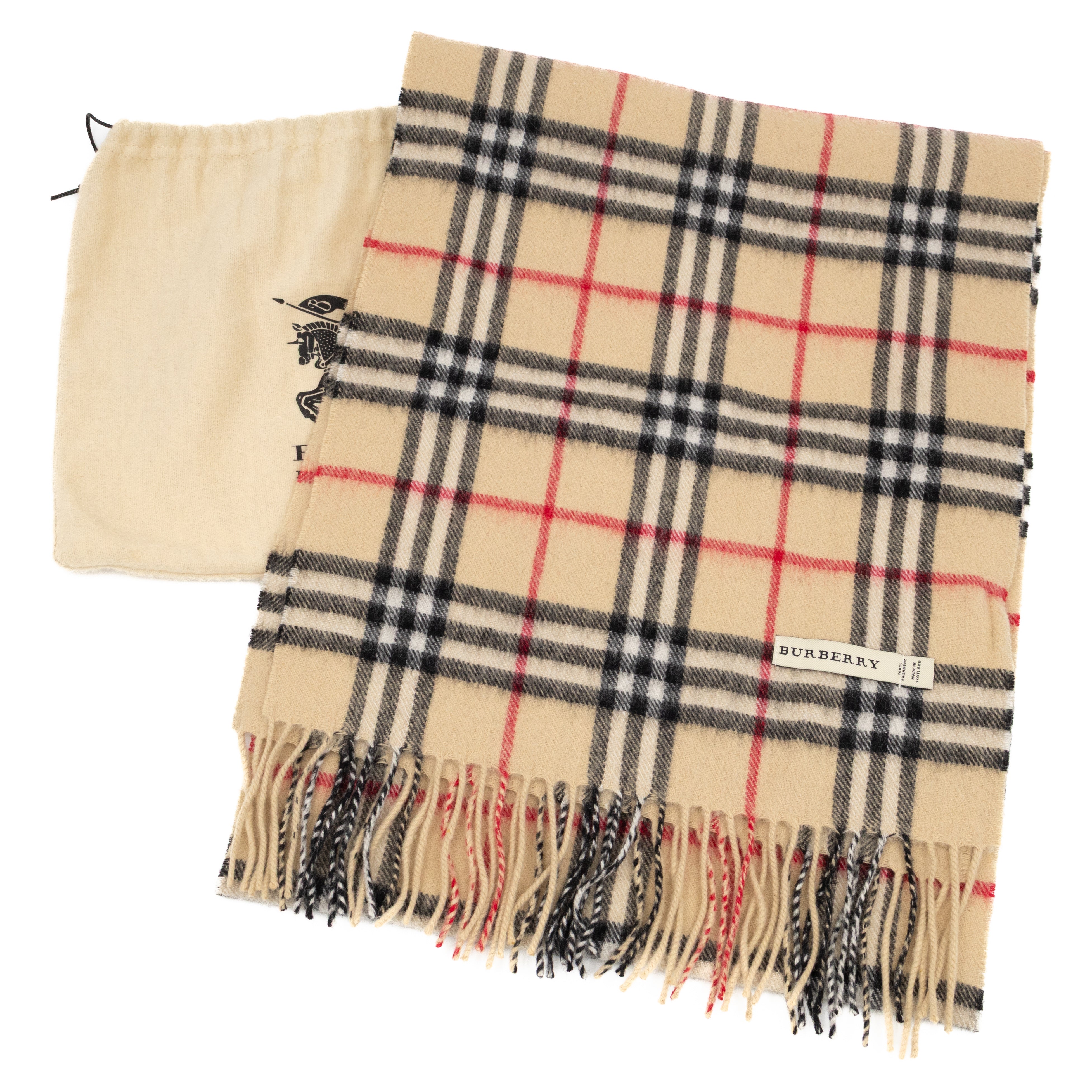 Vintage Cashmere Scarf House Check