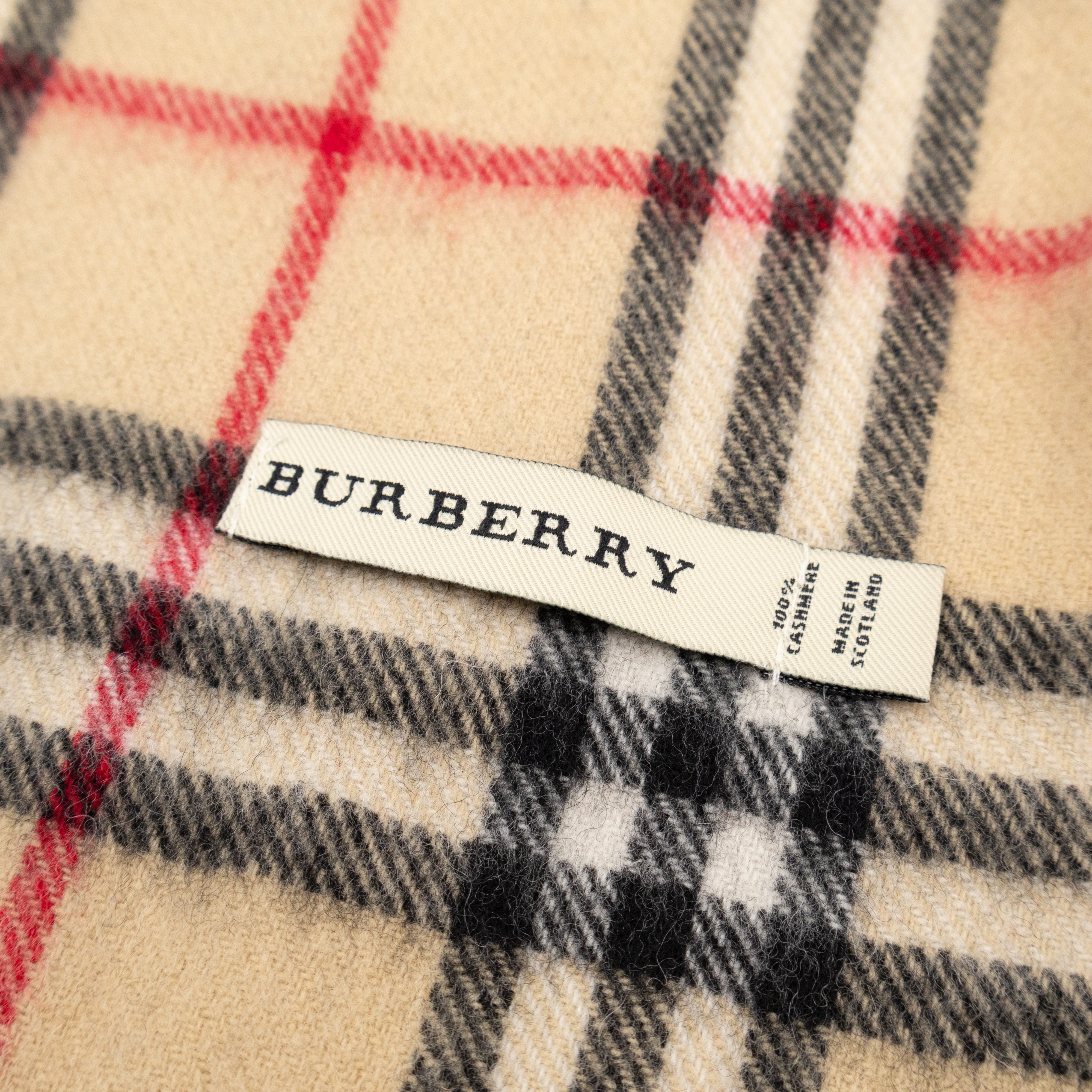 Vintage Cashmere Scarf House Check