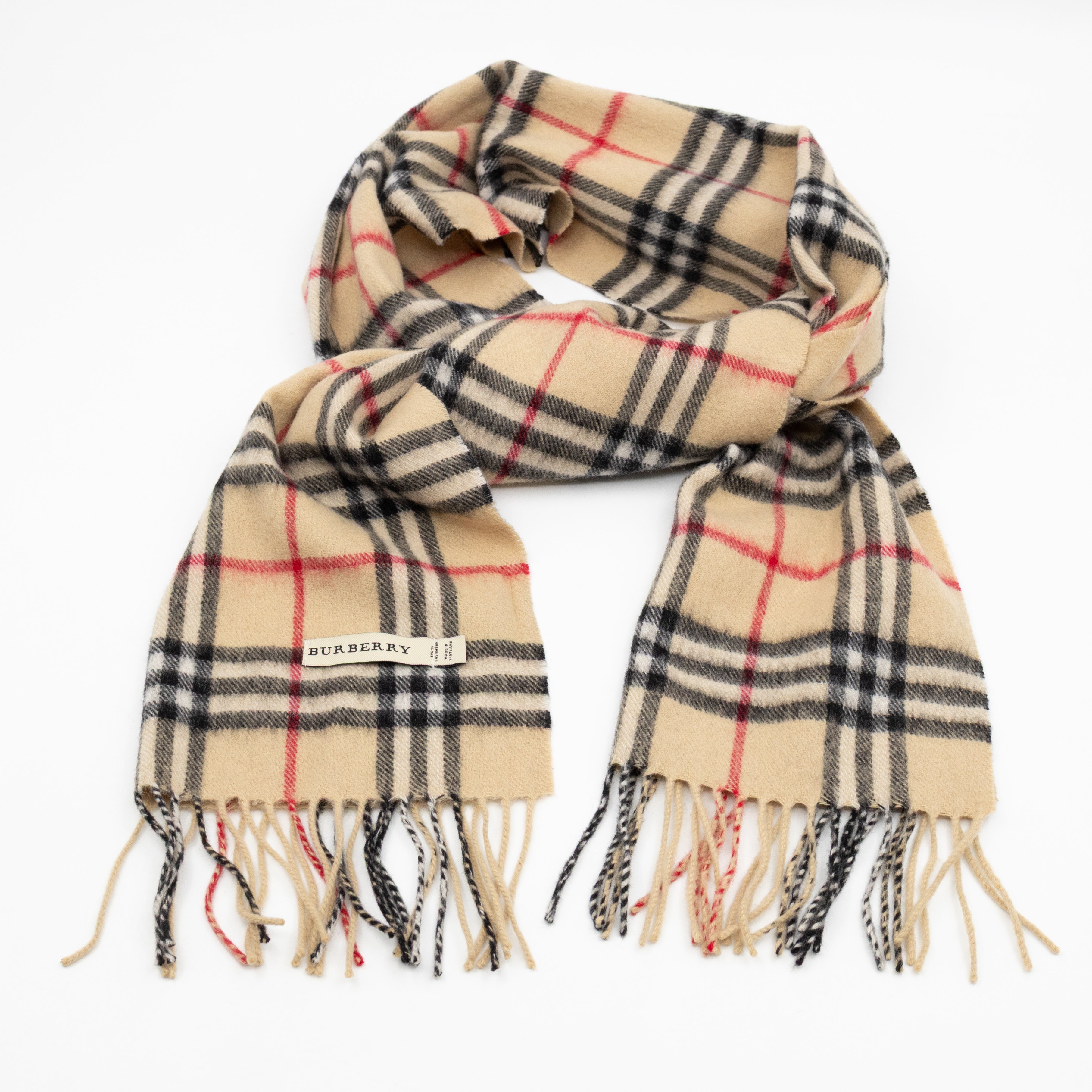 Vintage Cashmere Scarf House Check