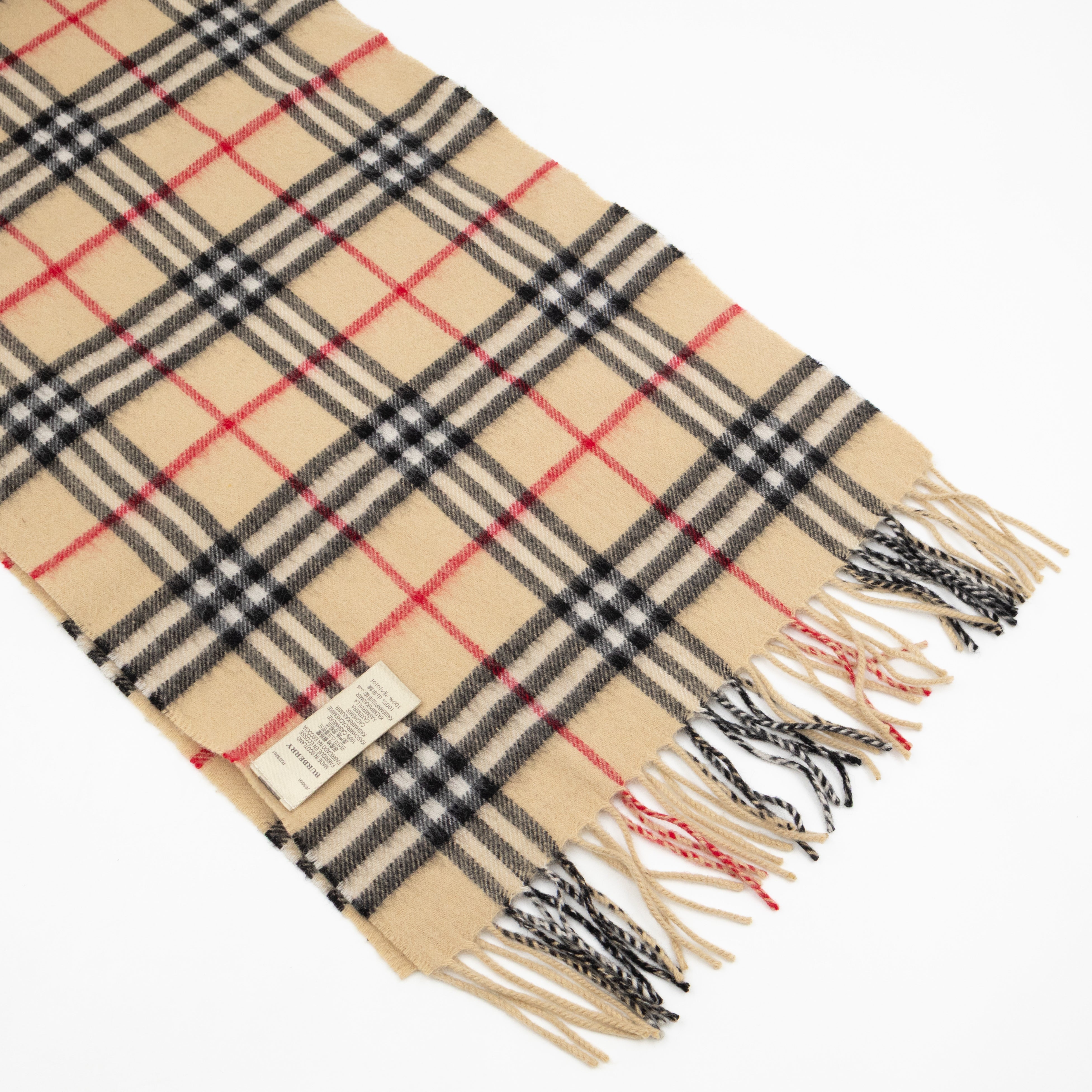 Vintage Cashmere Scarf House Check