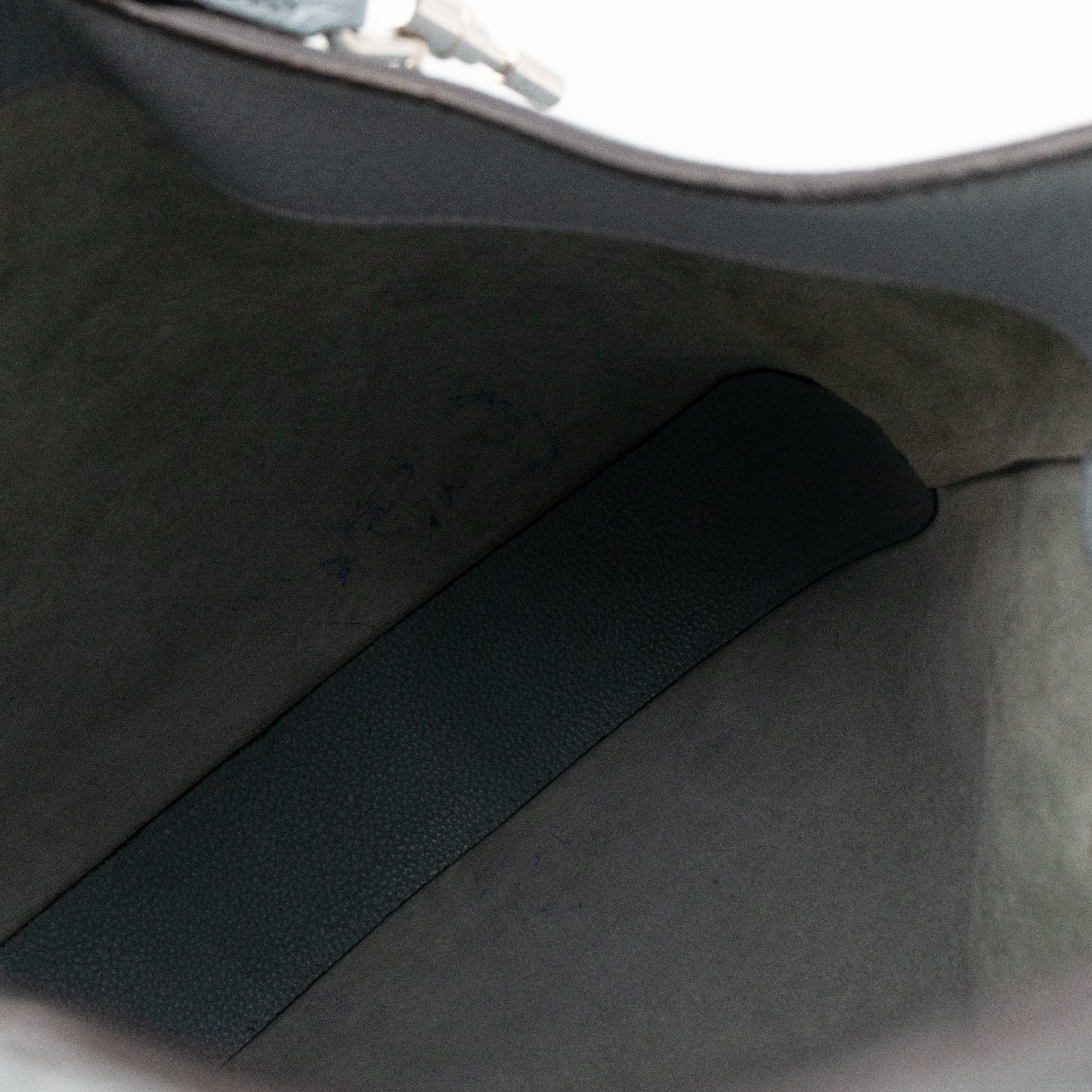 Jackie Large Hobo Bag Smoke Blue Leather