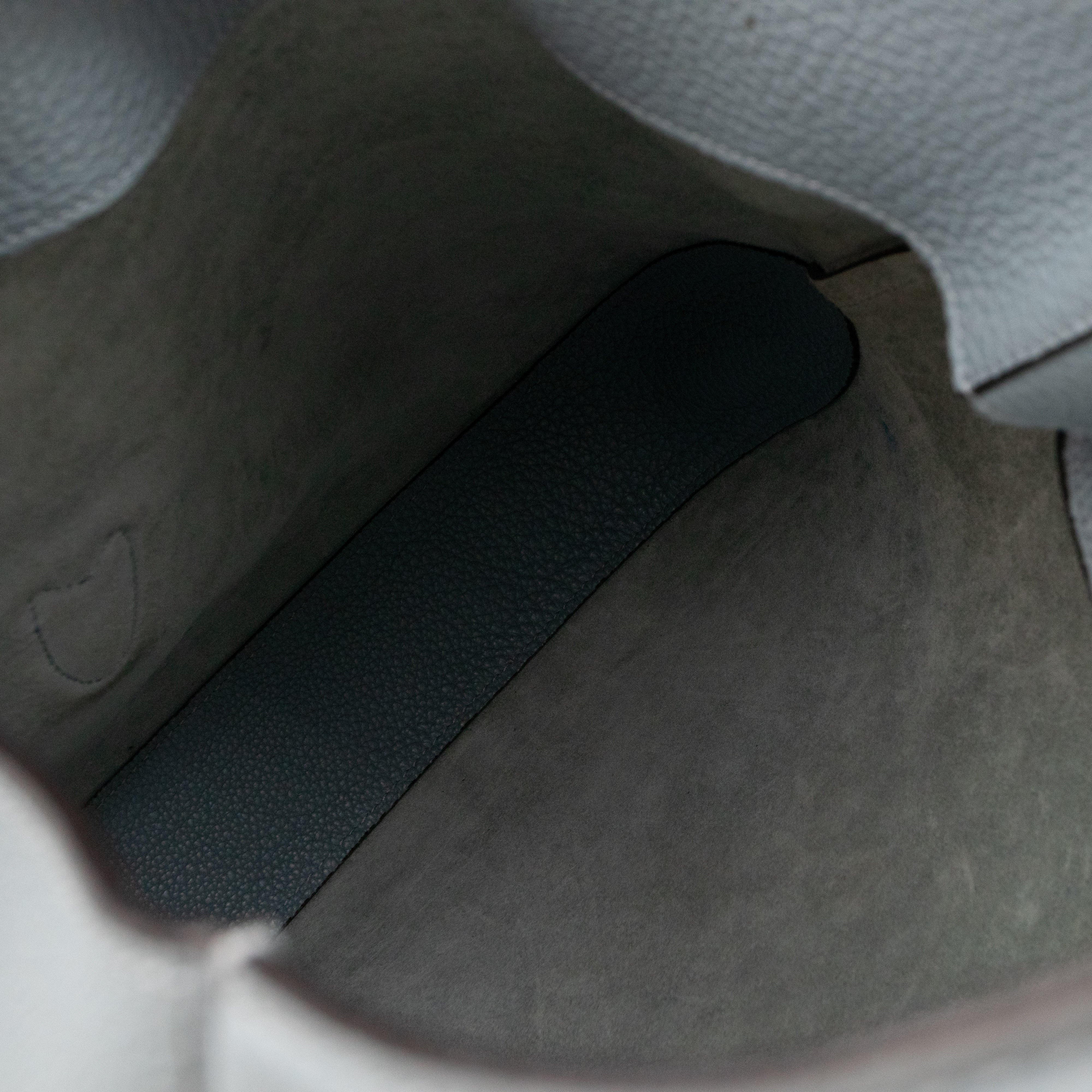 Jackie Large Hobo Bag Smoke Blue Leather