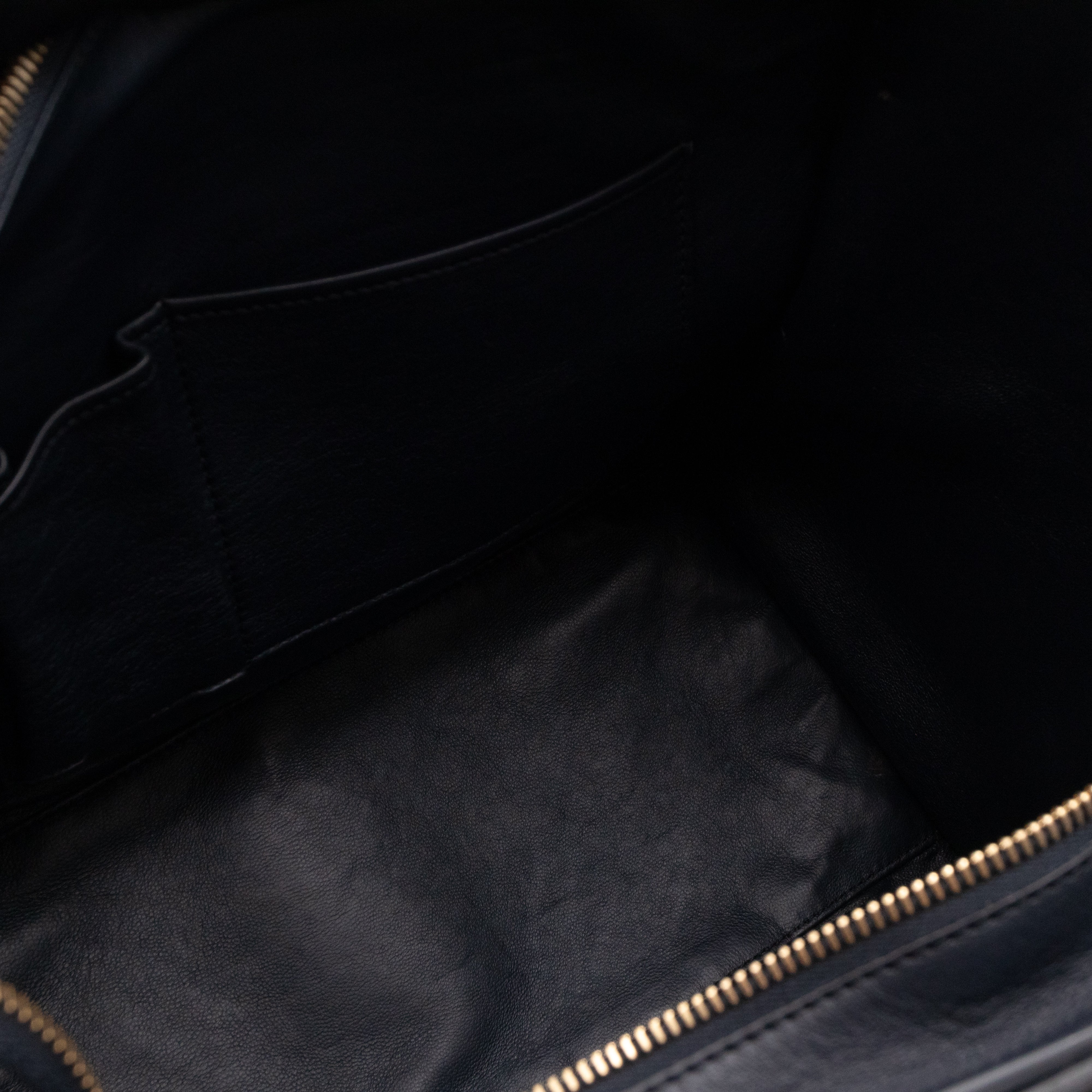 Mini Luggage Dark Blue Leather