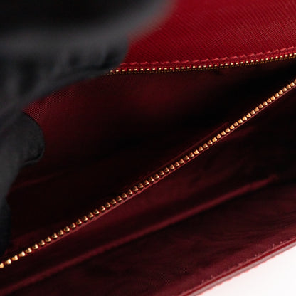 Ginny Vara Bow Red Saffiano Leather