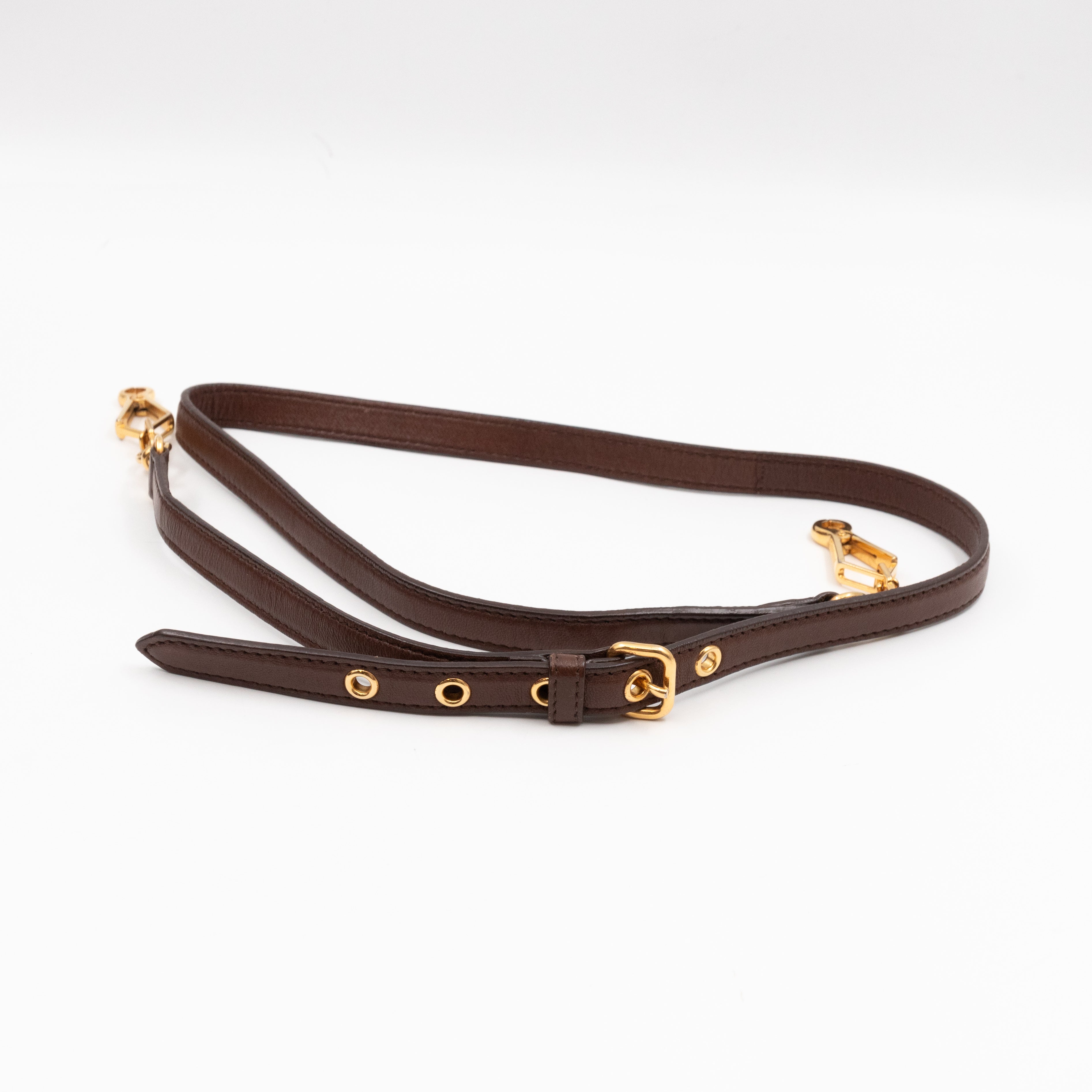 Large Frame Clutch Brown Leather