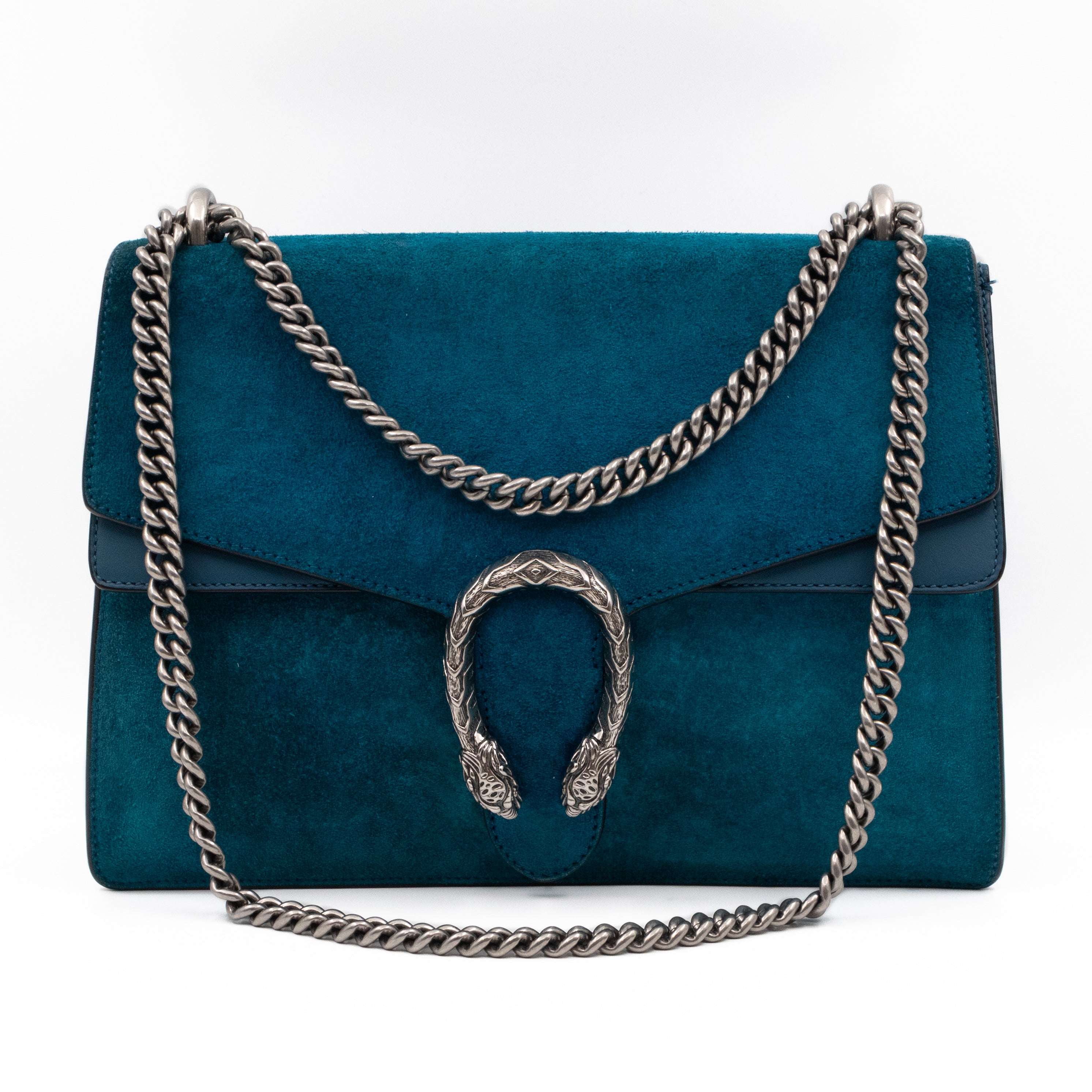 Dionysus Medium Blue Suede