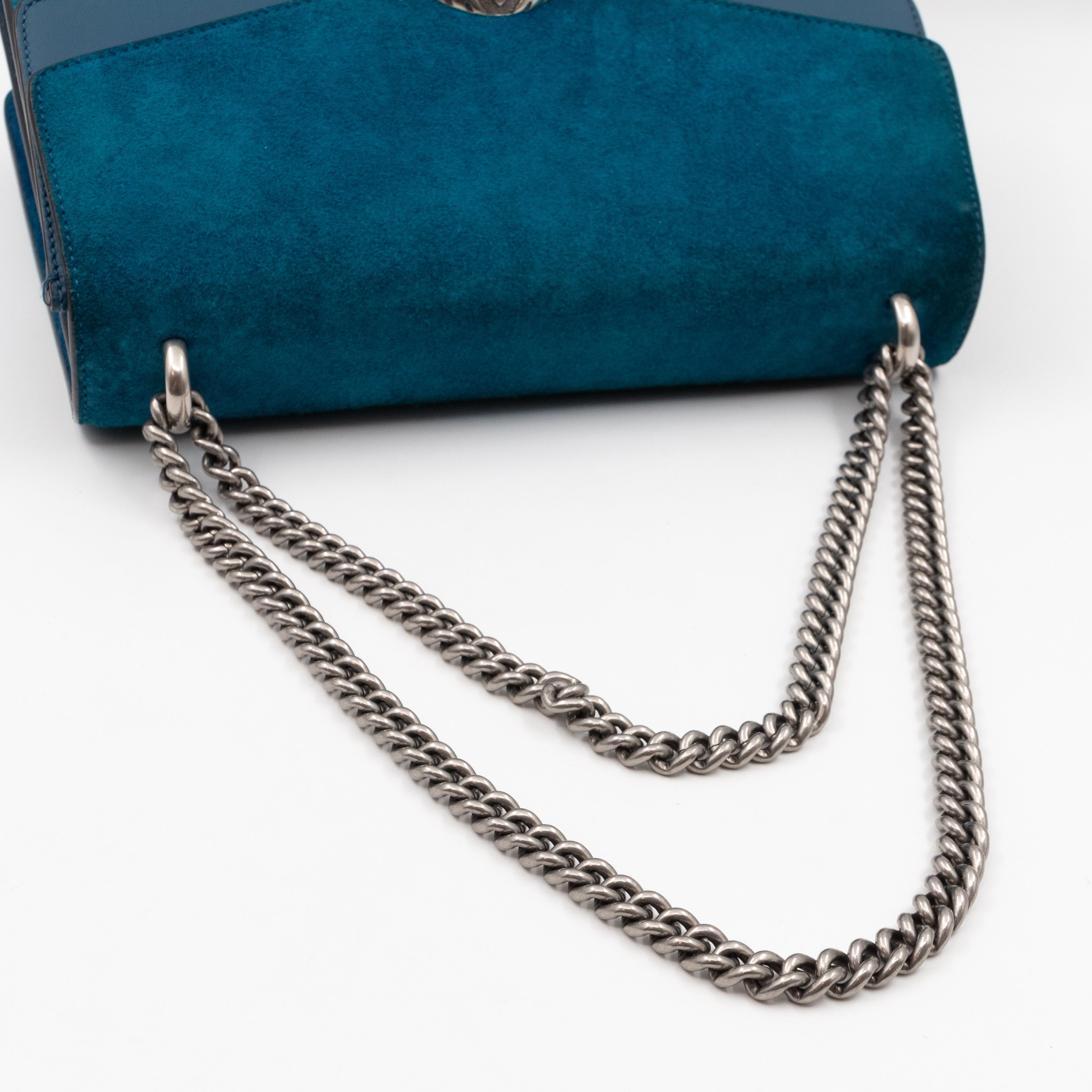 Dionysus Medium Blue Suede