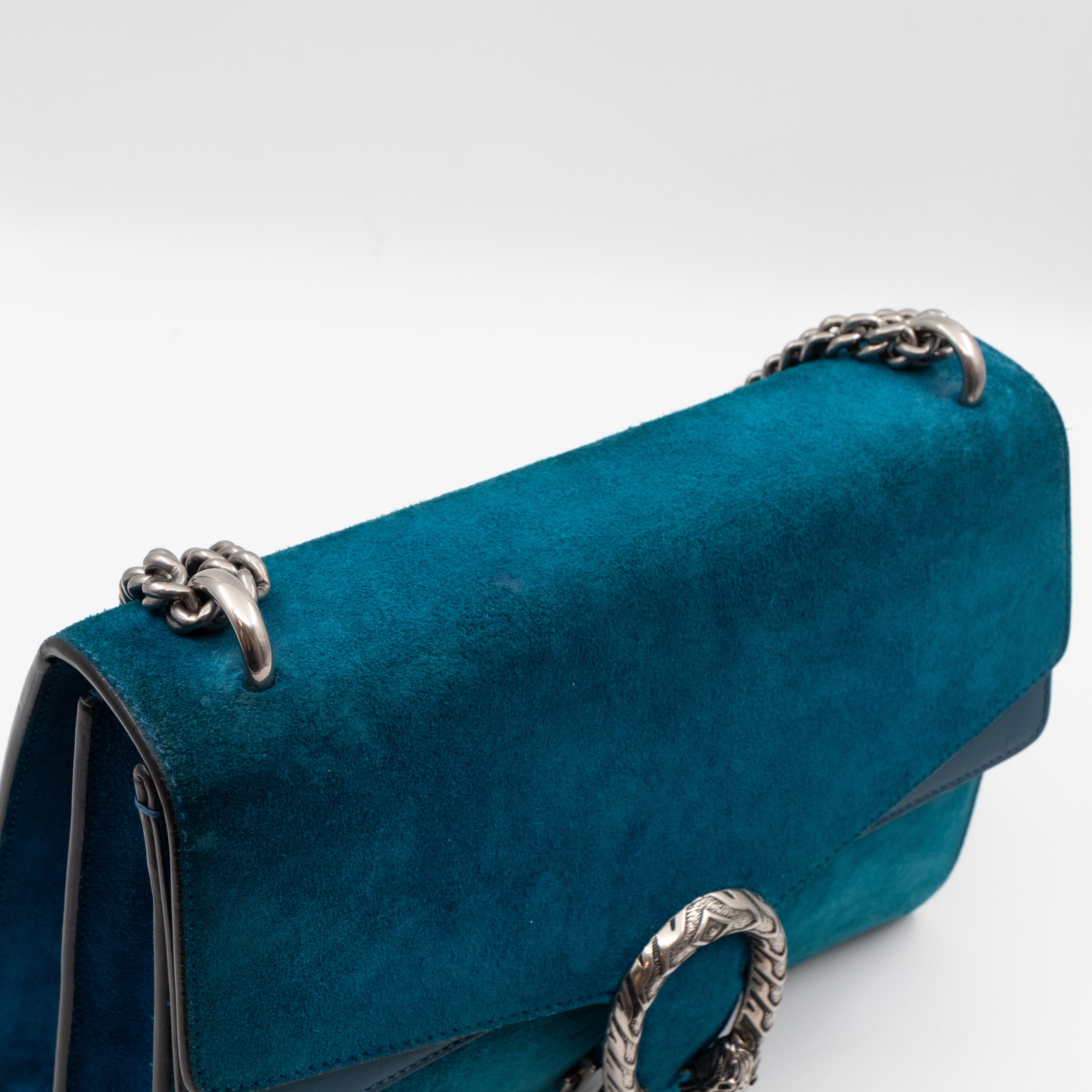 Dionysus Medium Blue Suede