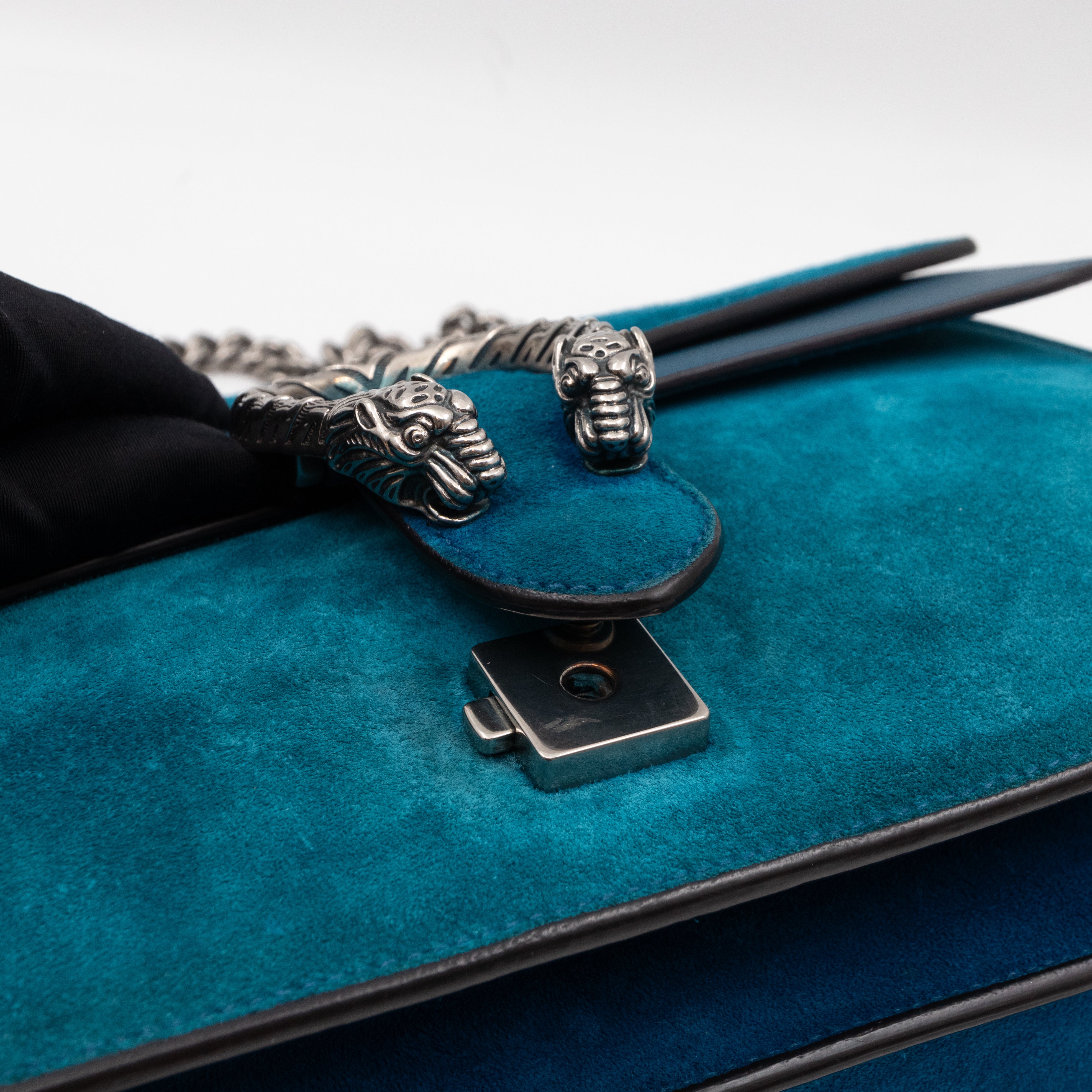 Dionysus Medium Blue Suede