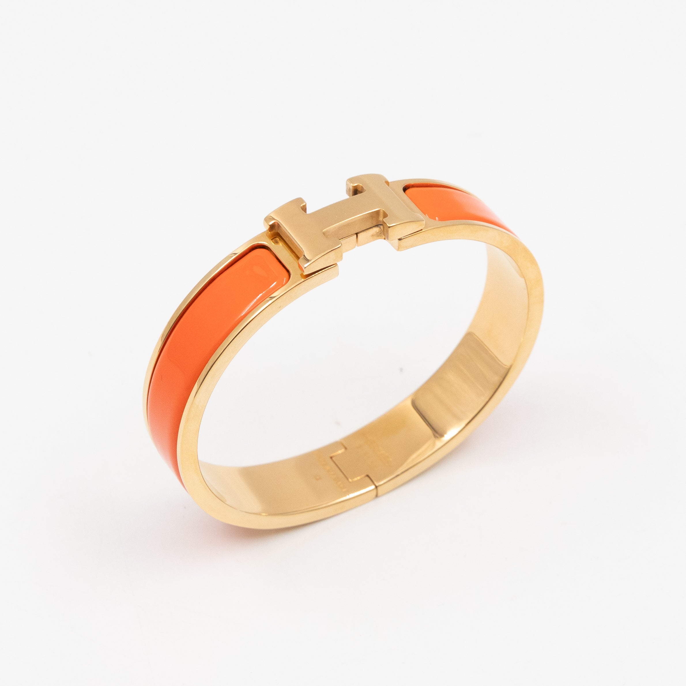 Clic H Bracelet PM Orange Gold