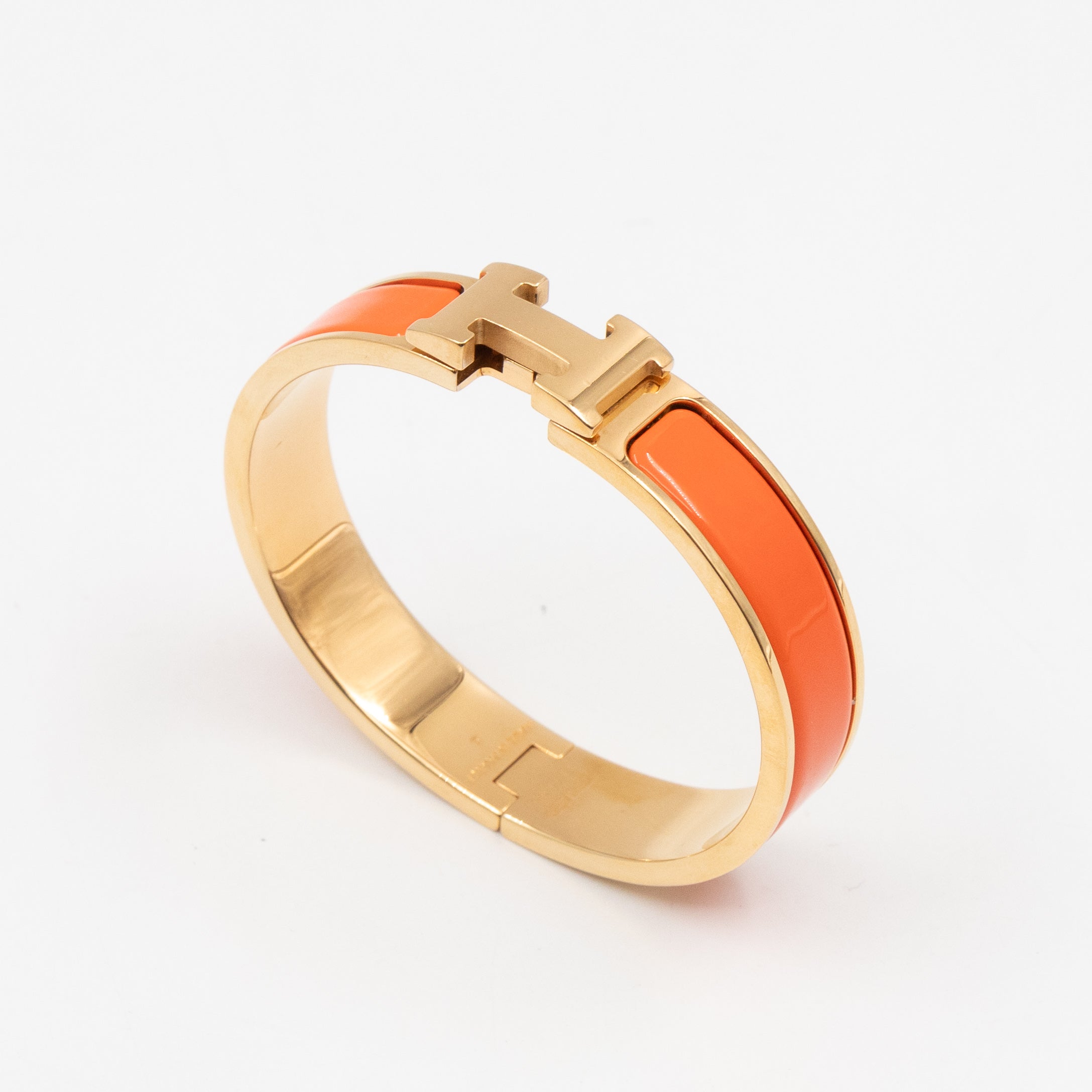 Clic H Bracelet PM Orange Gold