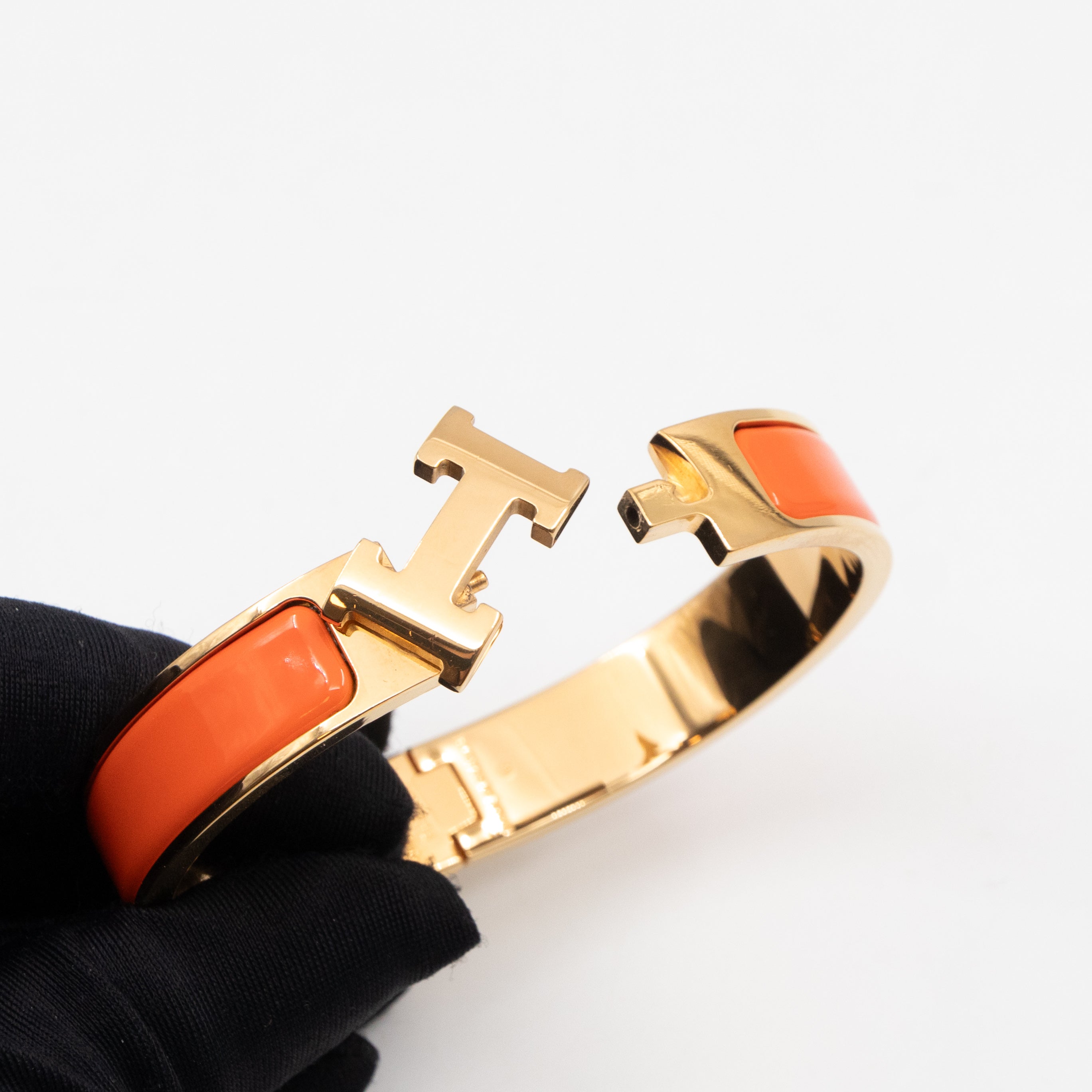 Clic H Bracelet PM Orange Gold
