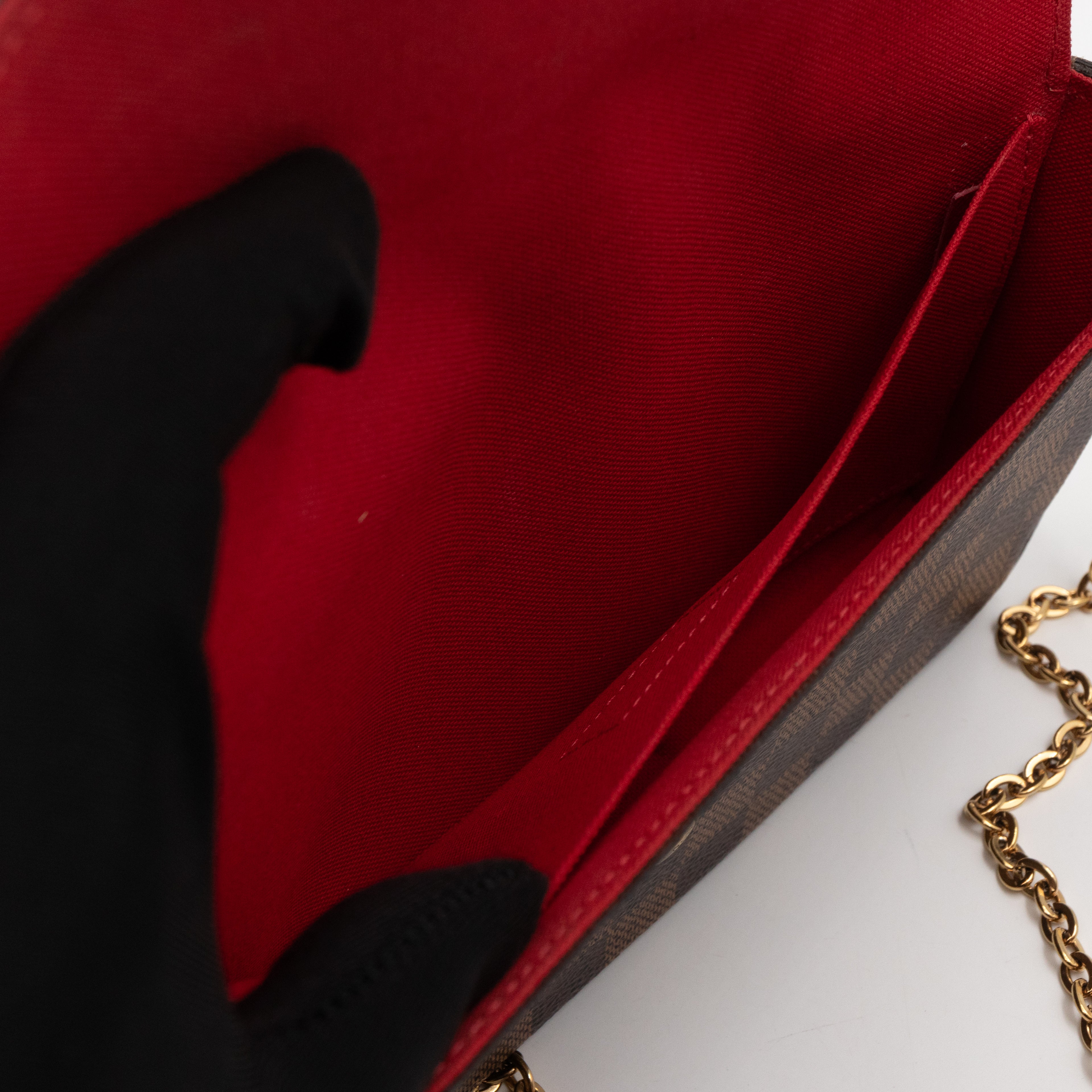 Pochette Felicie Damier Ebene