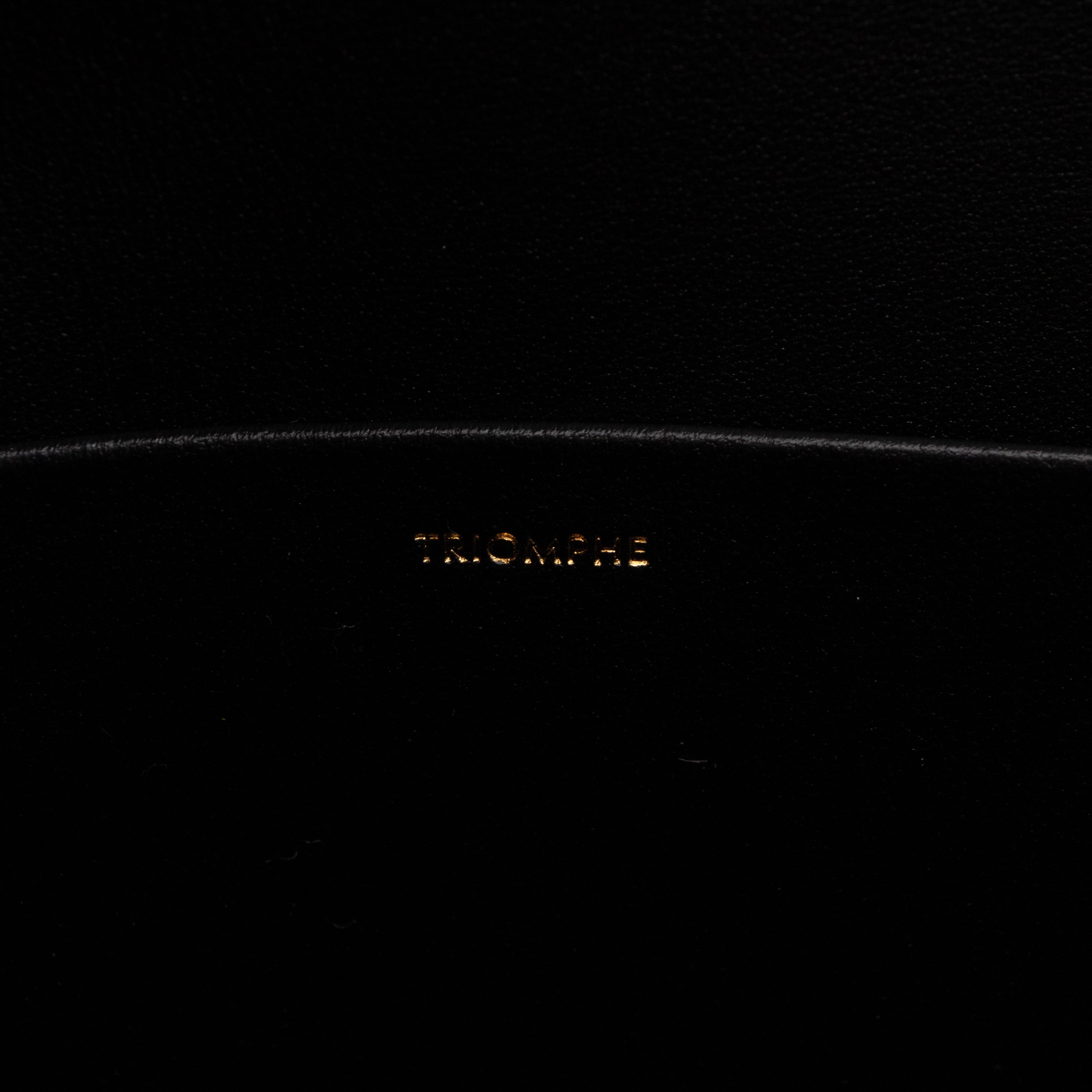 Claude Shoulder Bag Shiny Black Calfskin Leather