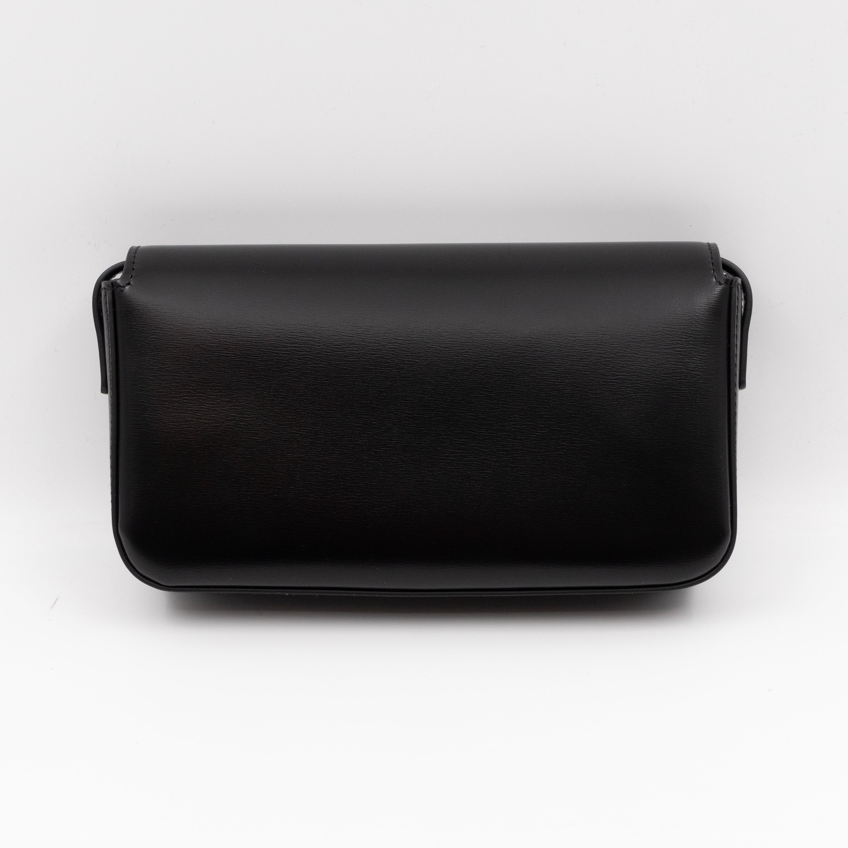 Claude Shoulder Bag Shiny Black Calfskin Leather