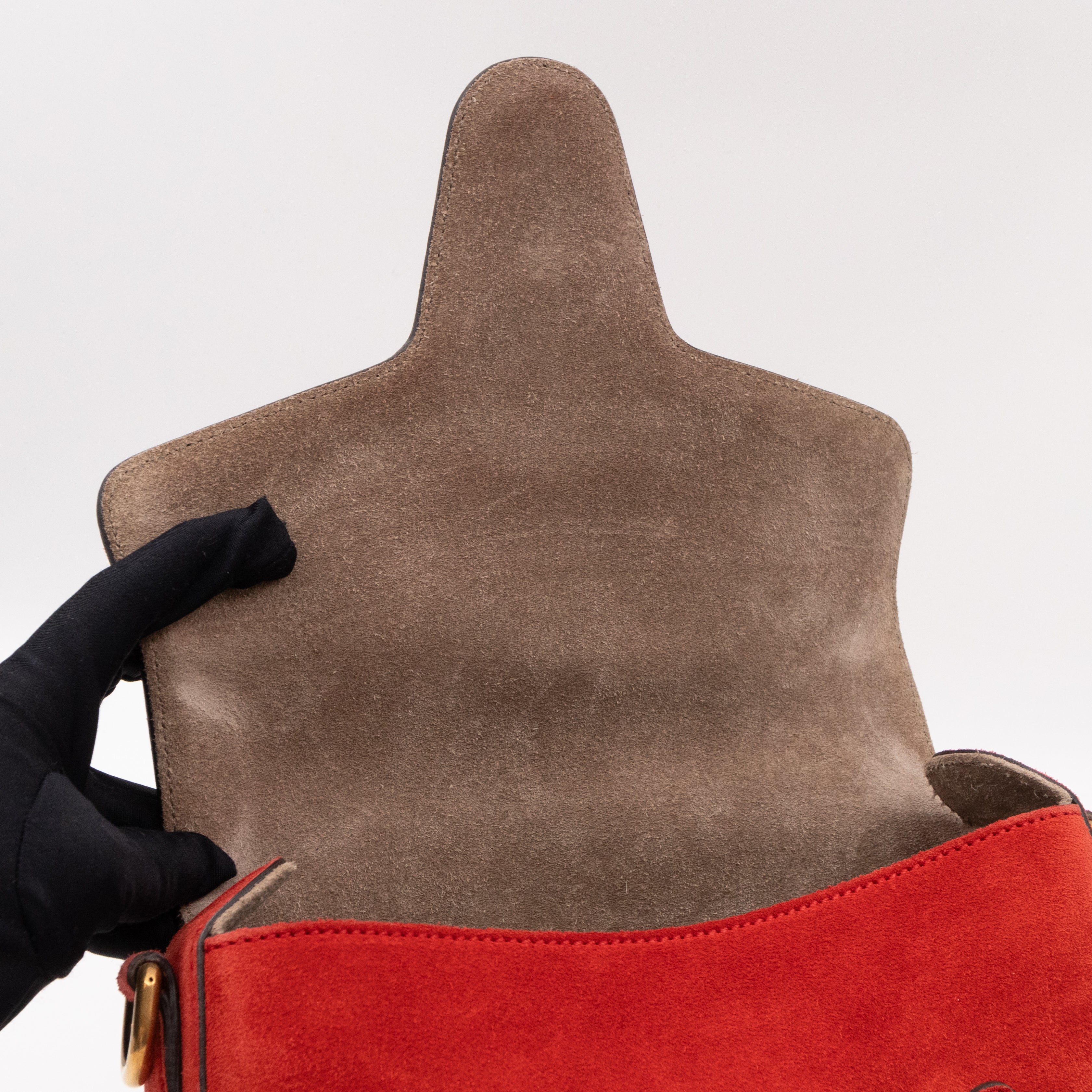 Lady Web Medium Red Suede