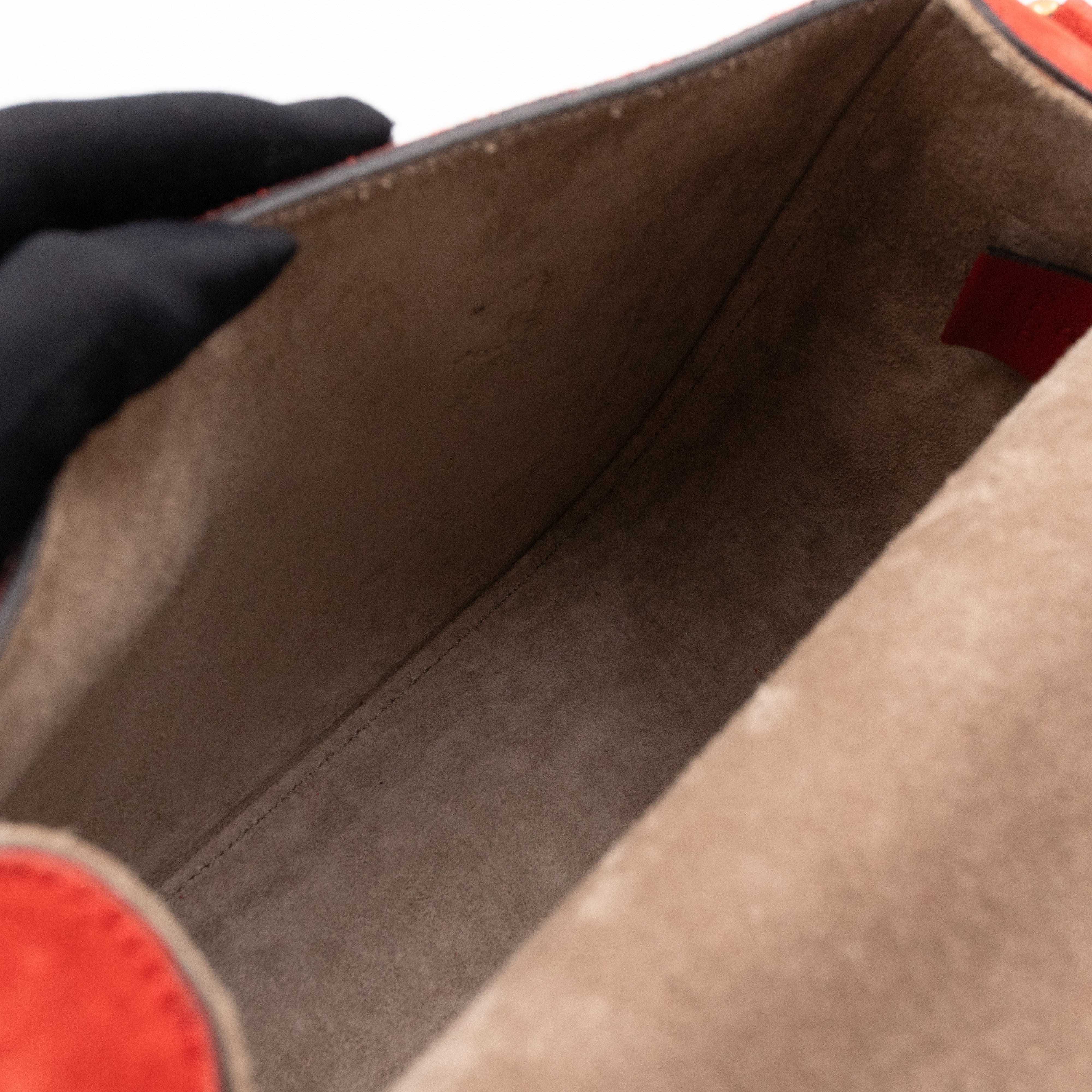 Lady Web Medium Red Suede