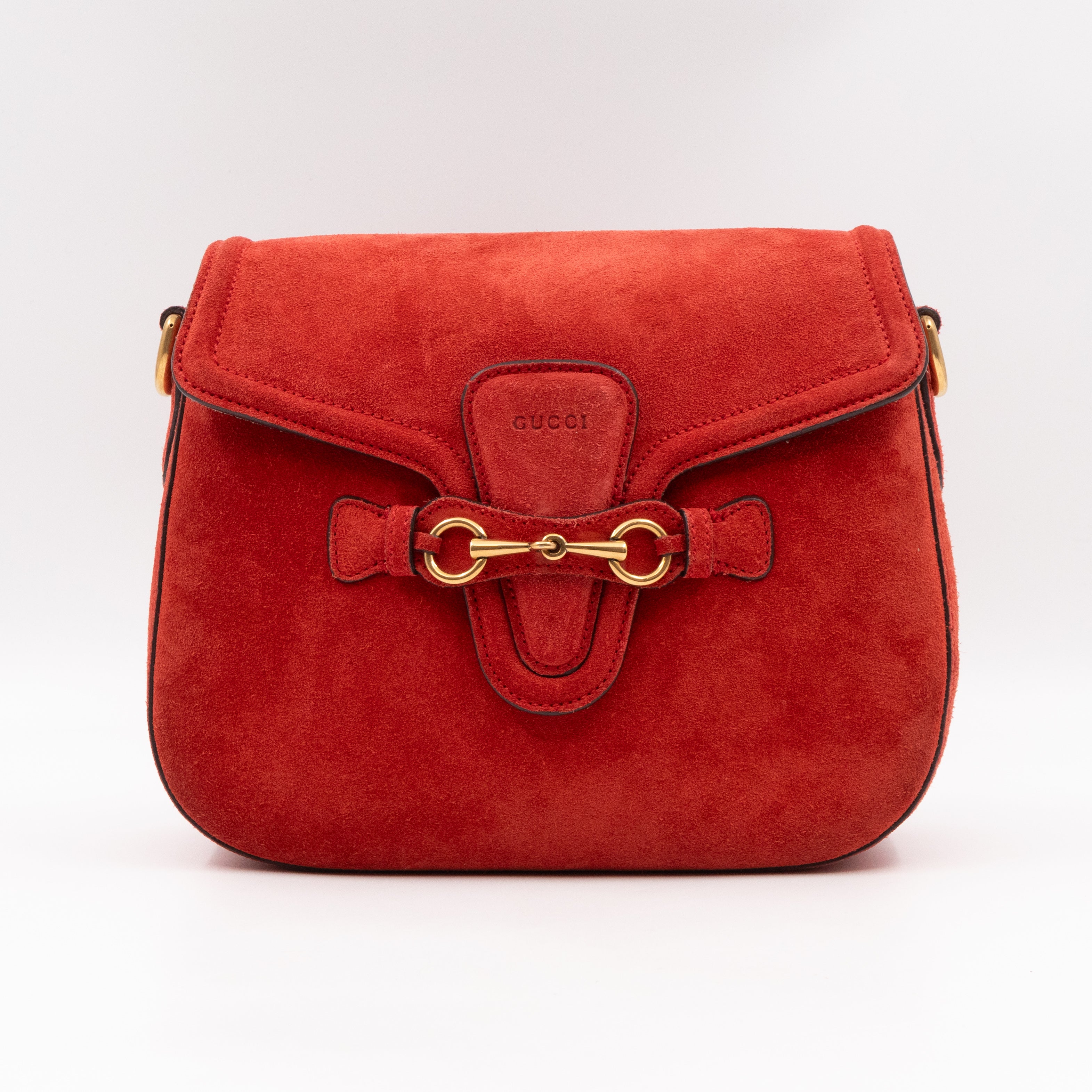 Lady Web Medium Red Suede