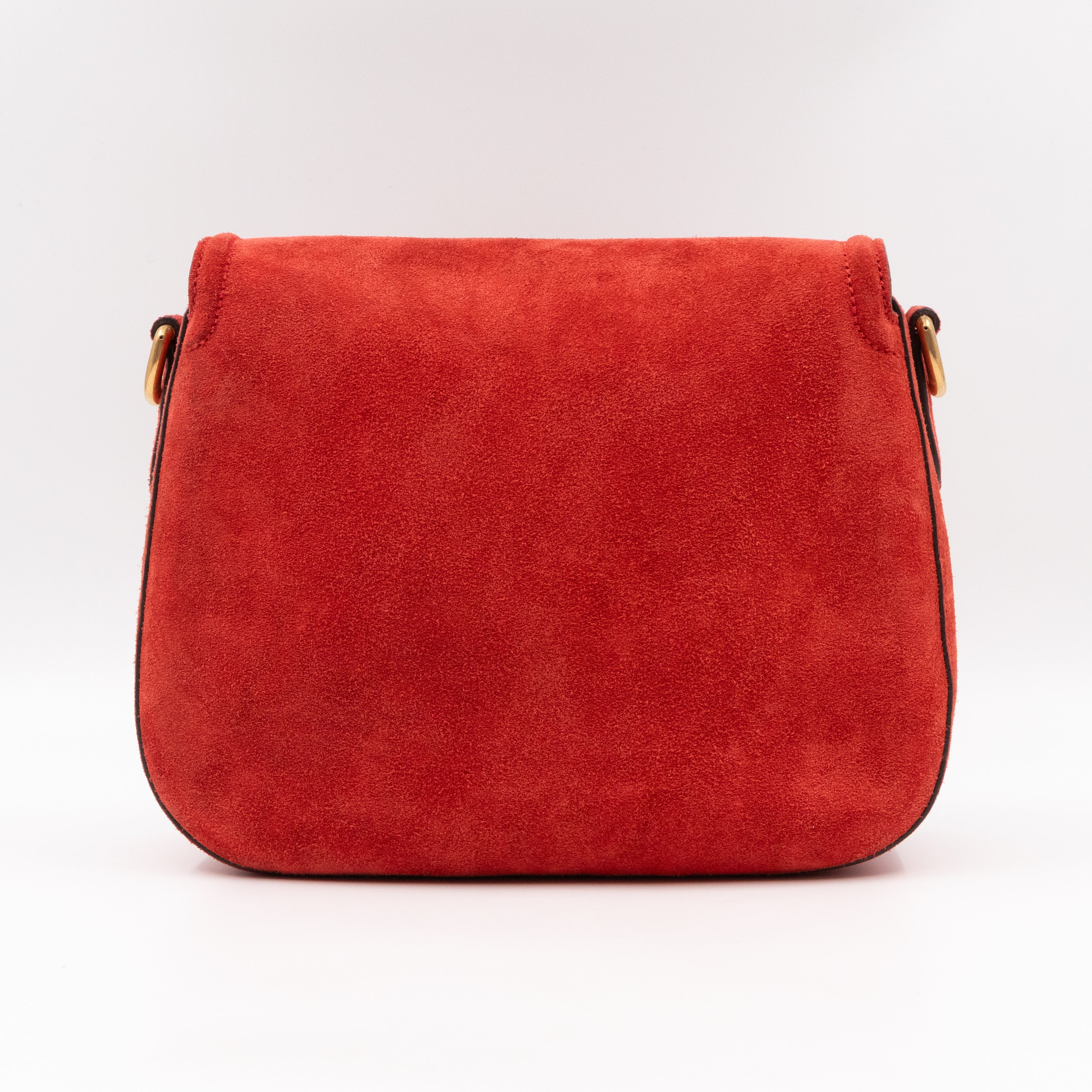 Lady Web Medium Red Suede