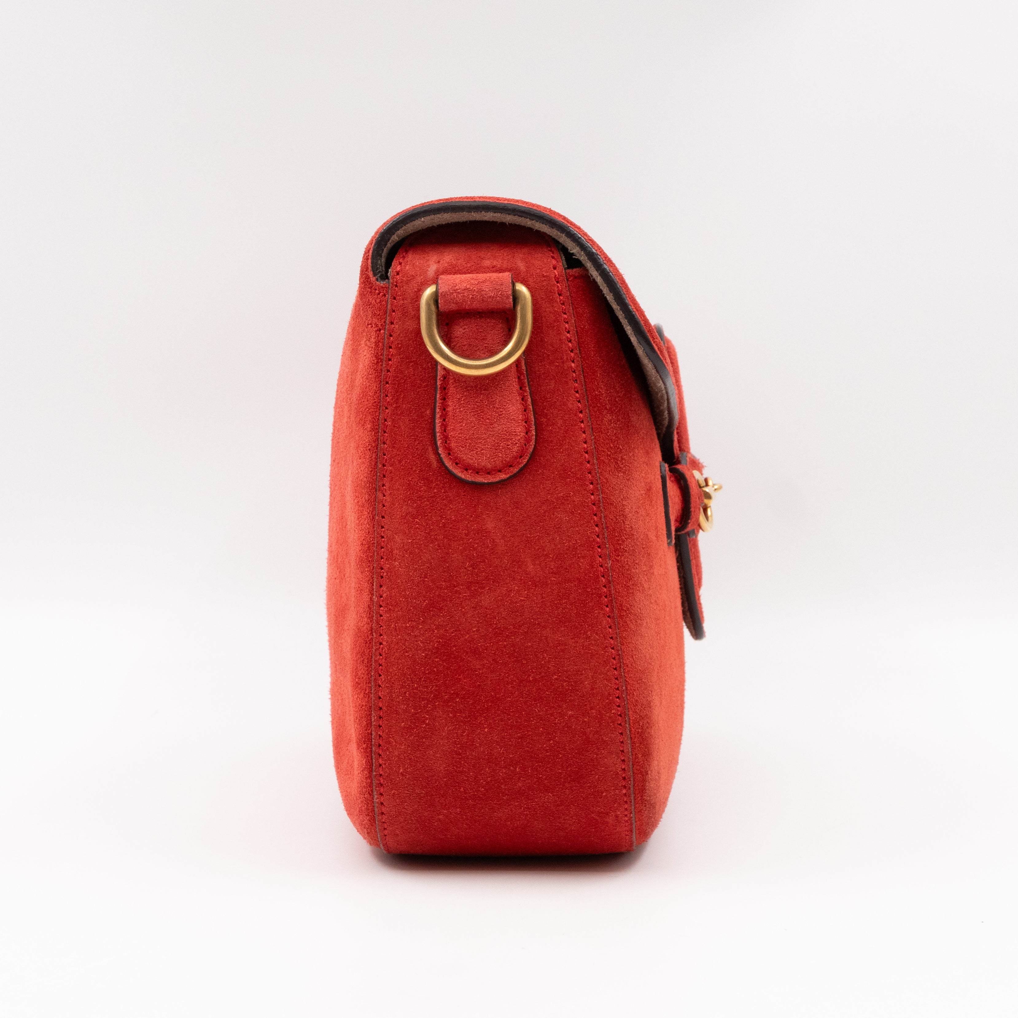 Lady Web Medium Red Suede