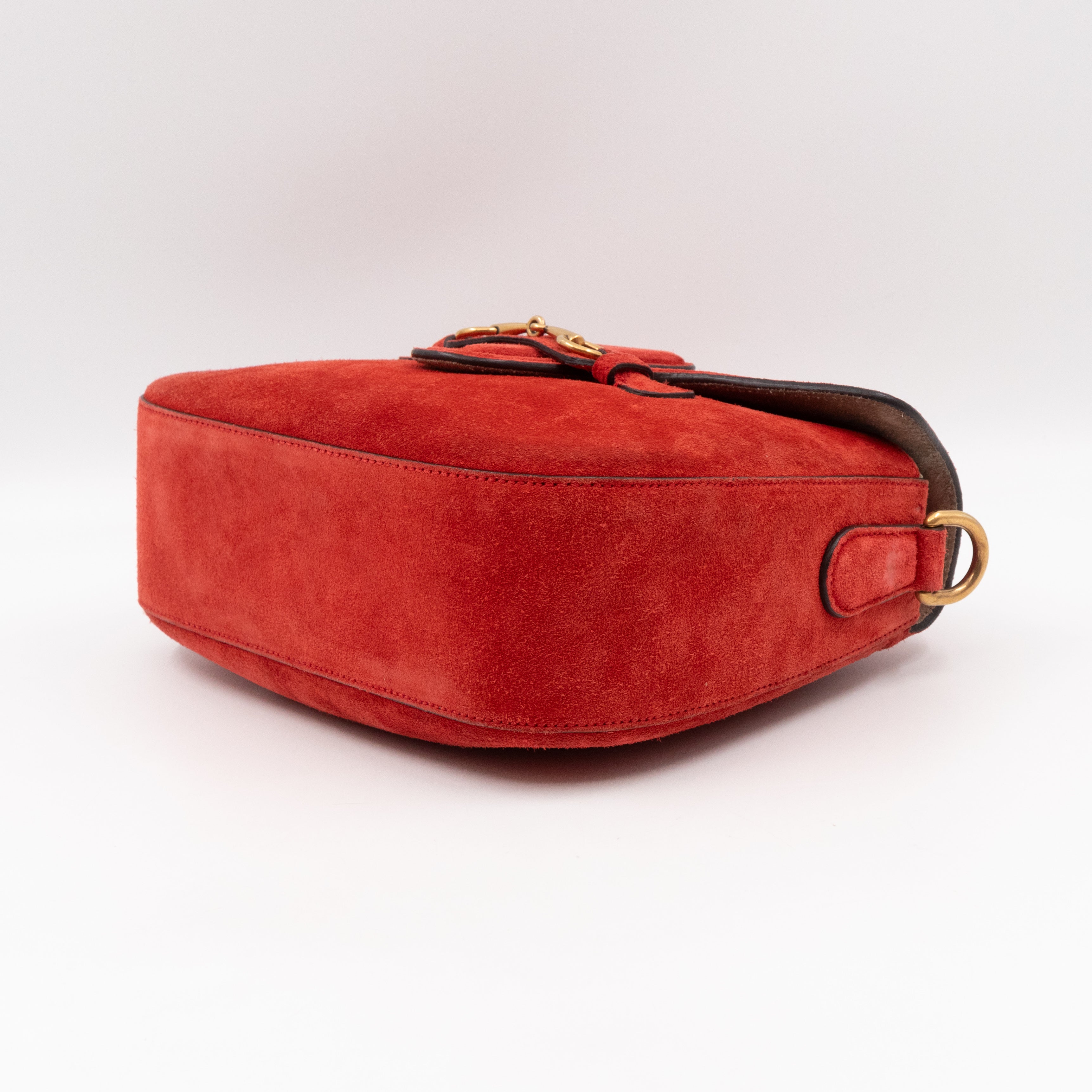 Lady Web Medium Red Suede