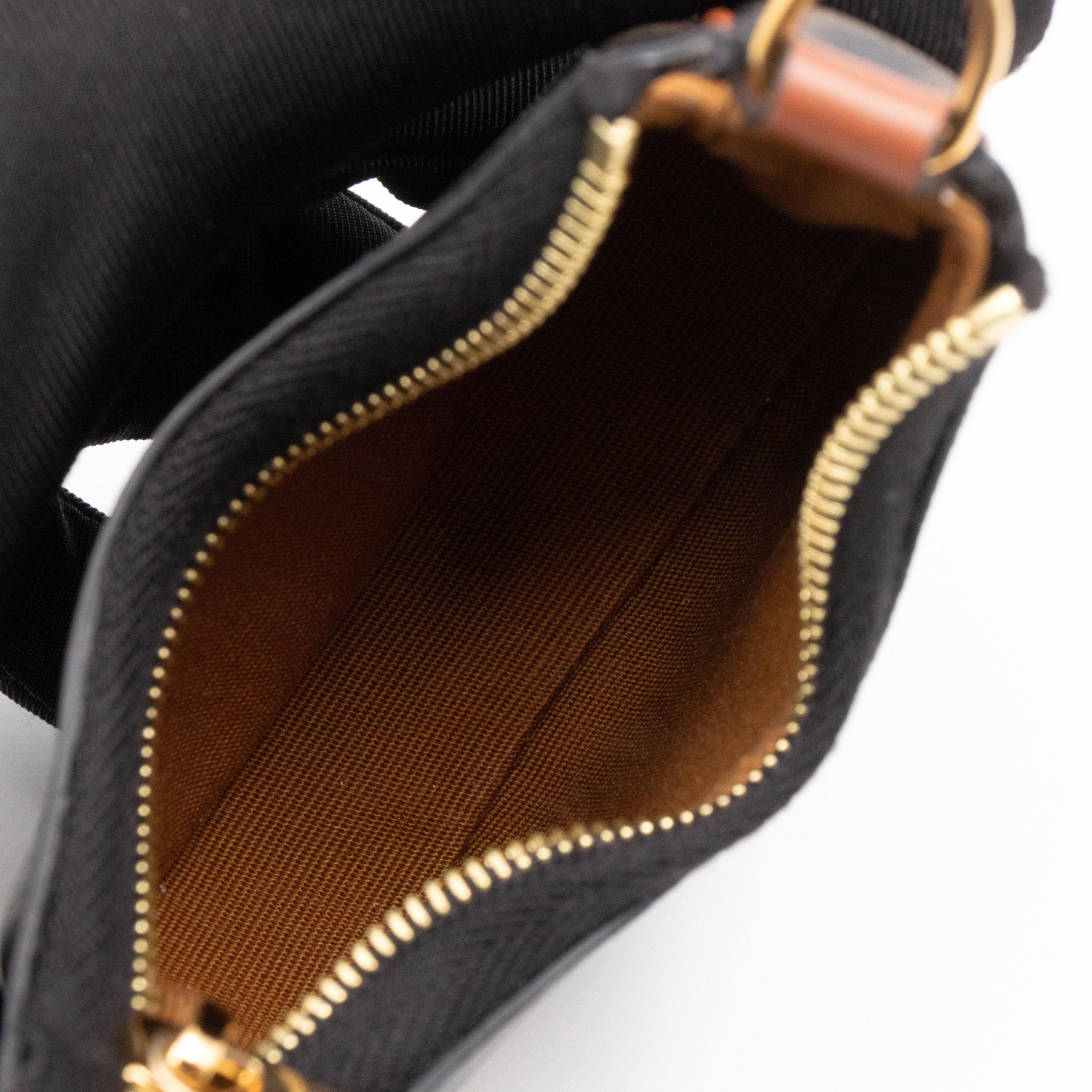 Micro Ava Bag Triomphe Canvas Tan Calfskin Leather