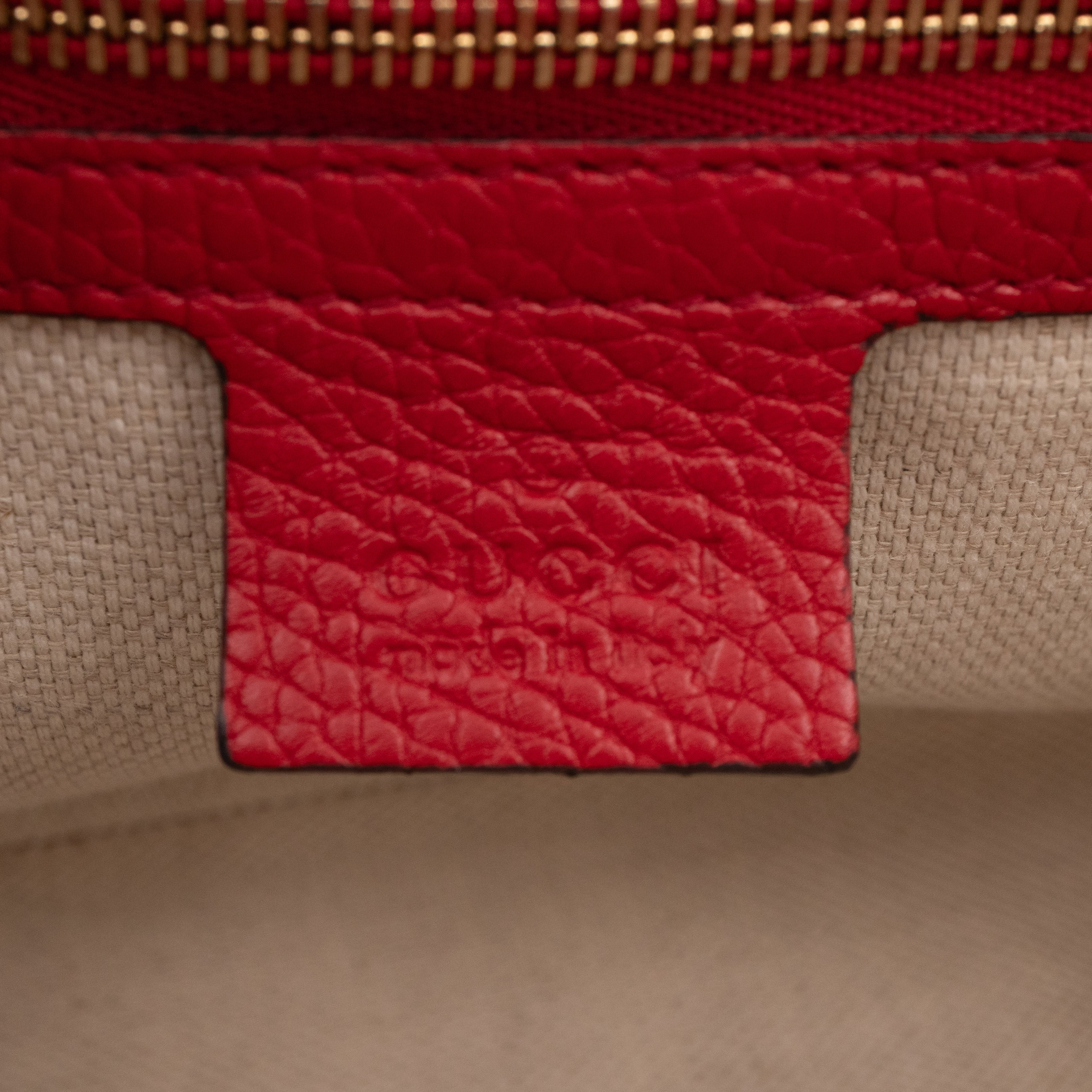 Soho Flap Chain Bag Red Leather