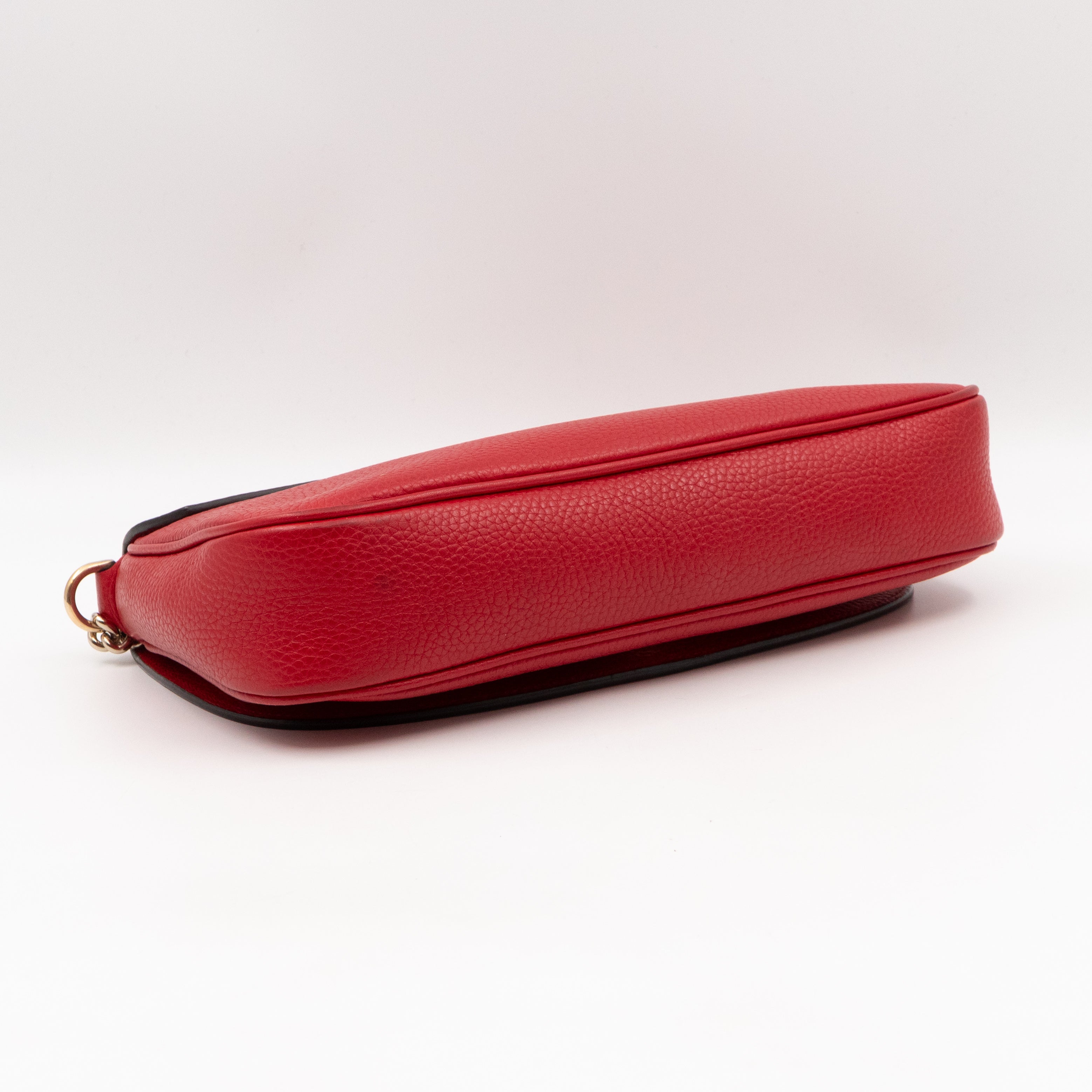 Soho Flap Chain Bag Red Leather