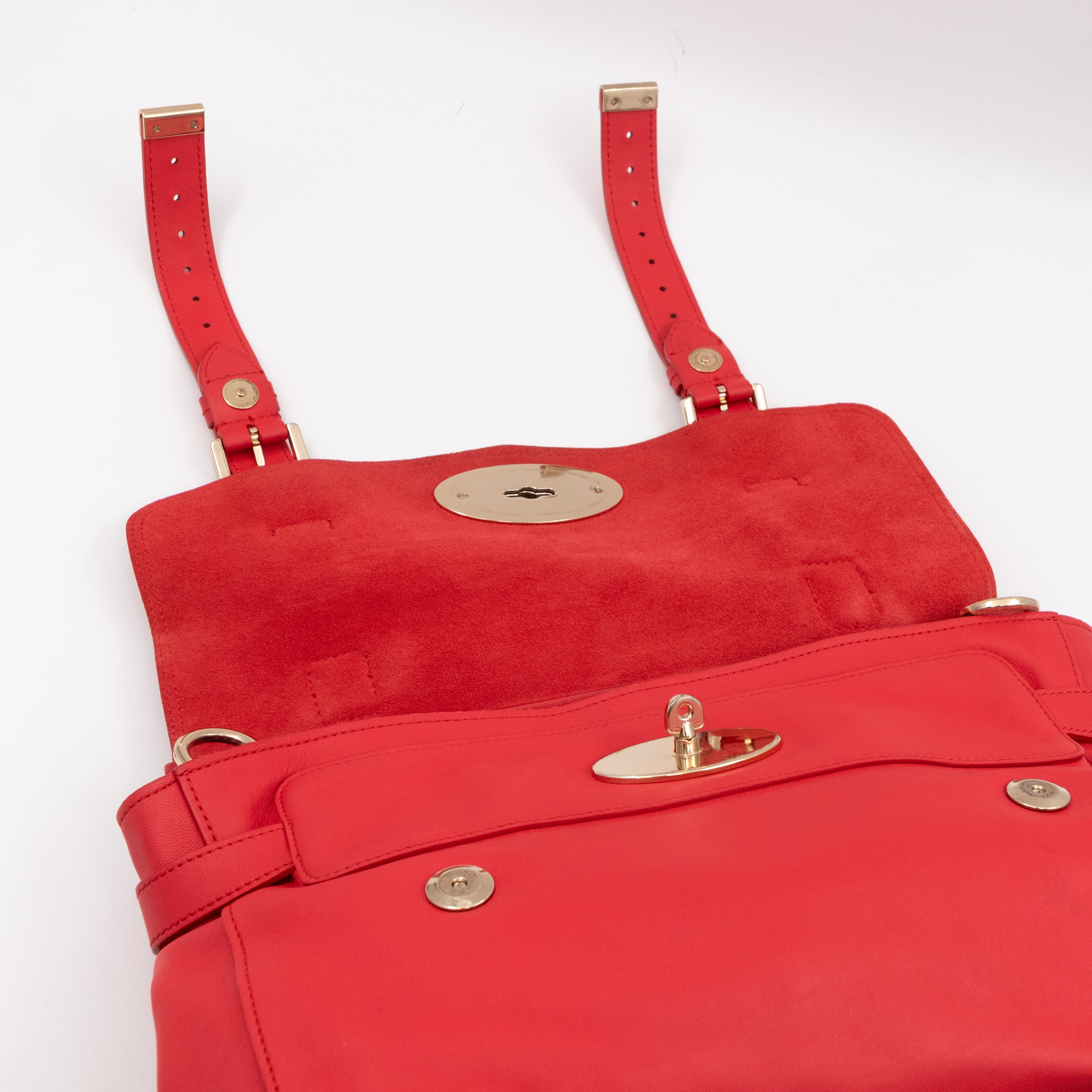 Alexa Smooth Pinkish Red Leather