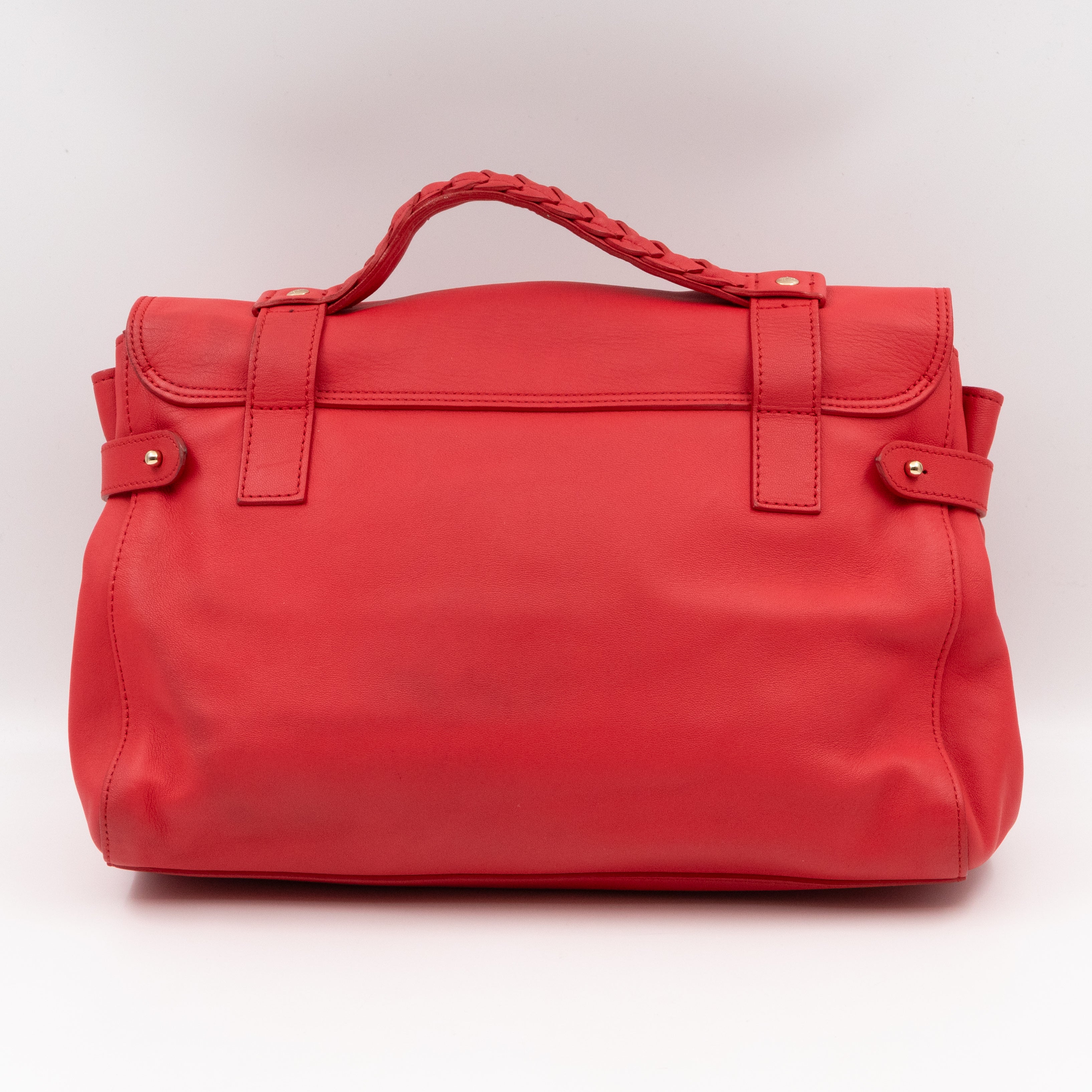 Alexa Smooth Pinkish Red Leather