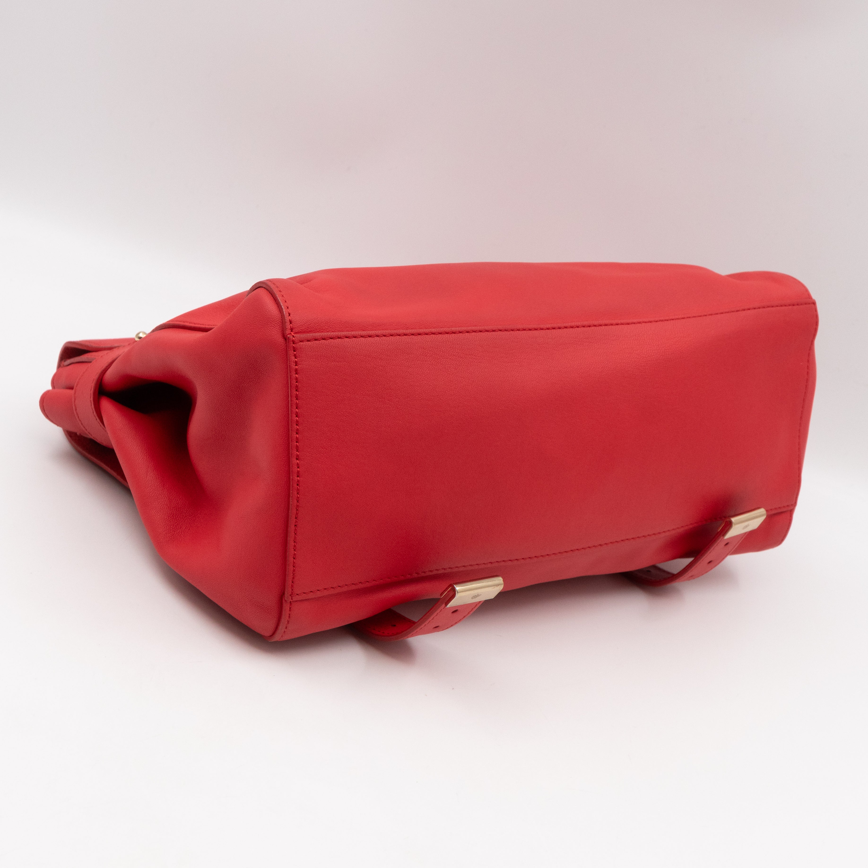 Alexa Smooth Pinkish Red Leather