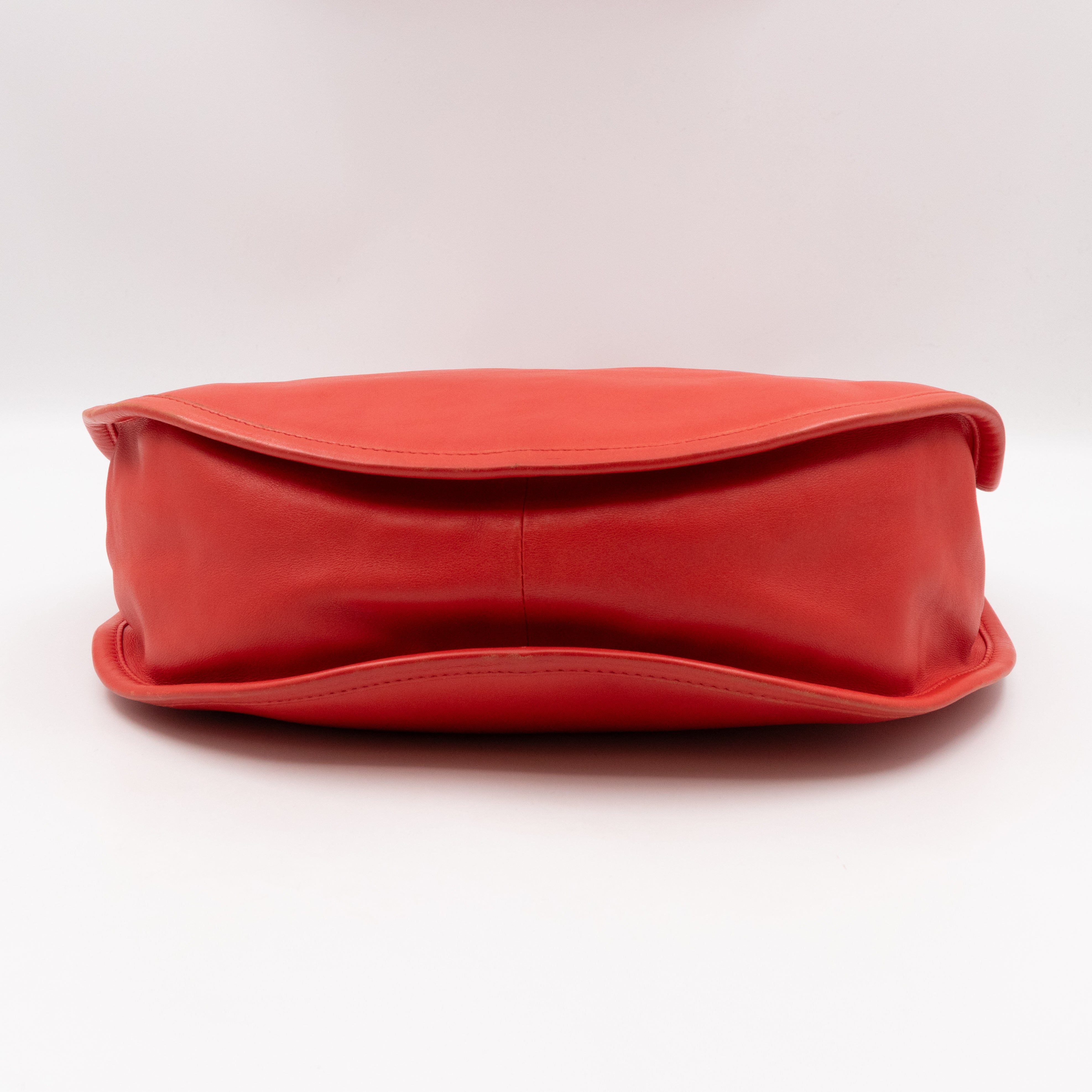 Diorita Hobo Bag Vermillion Orange Leather