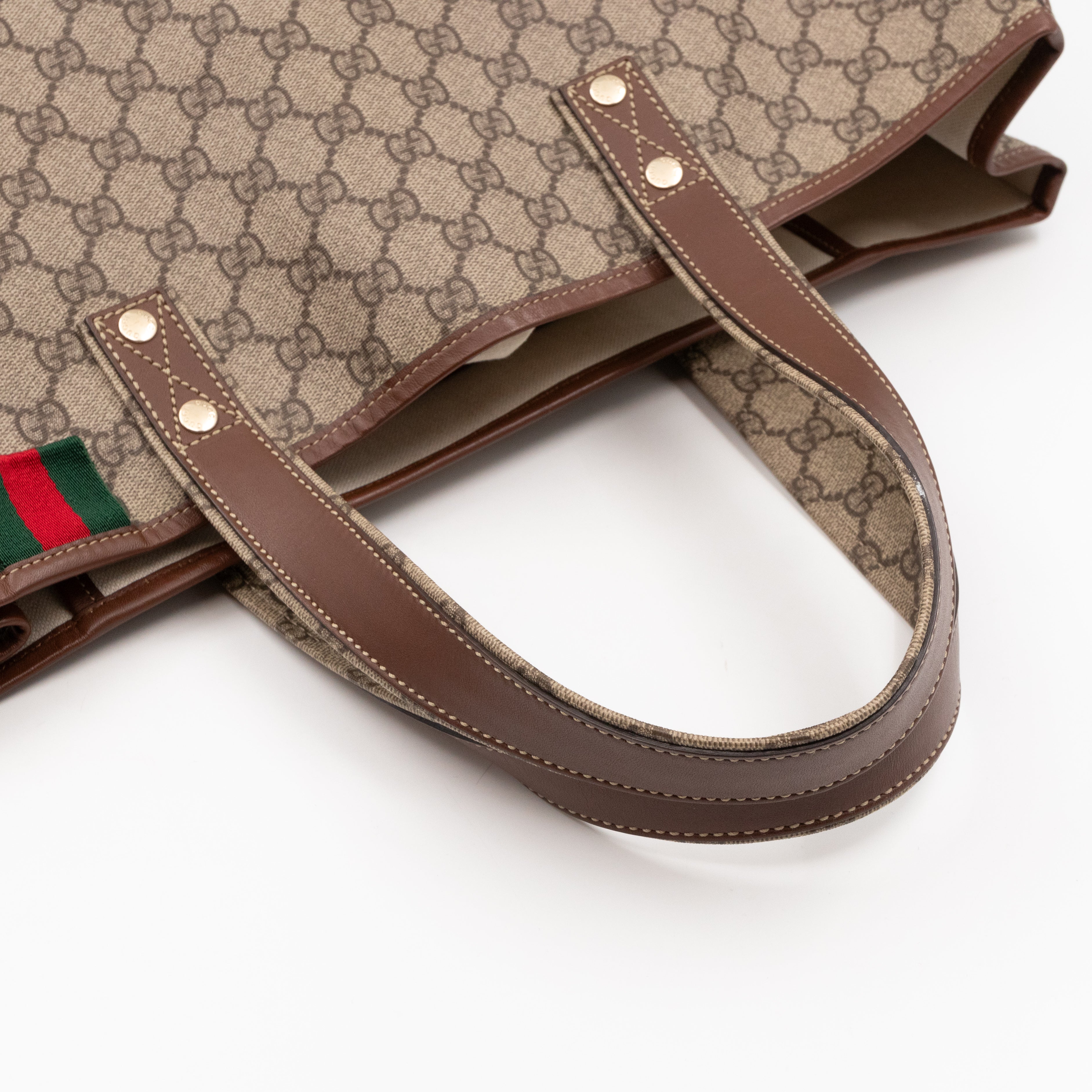 Signature Web Loop Medium Tote GG Supreme