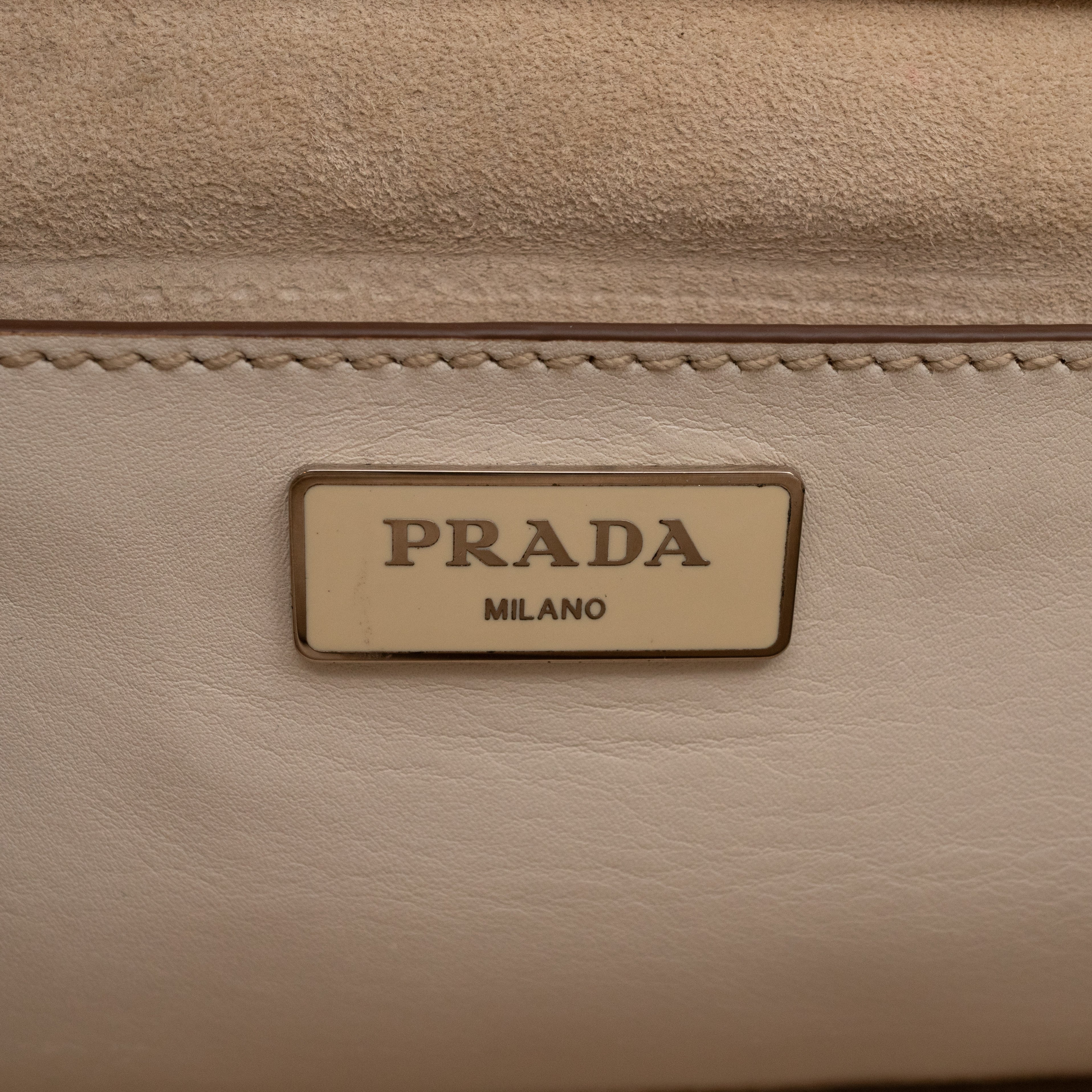 Galleria Hand Stitch Double Zip White Leather