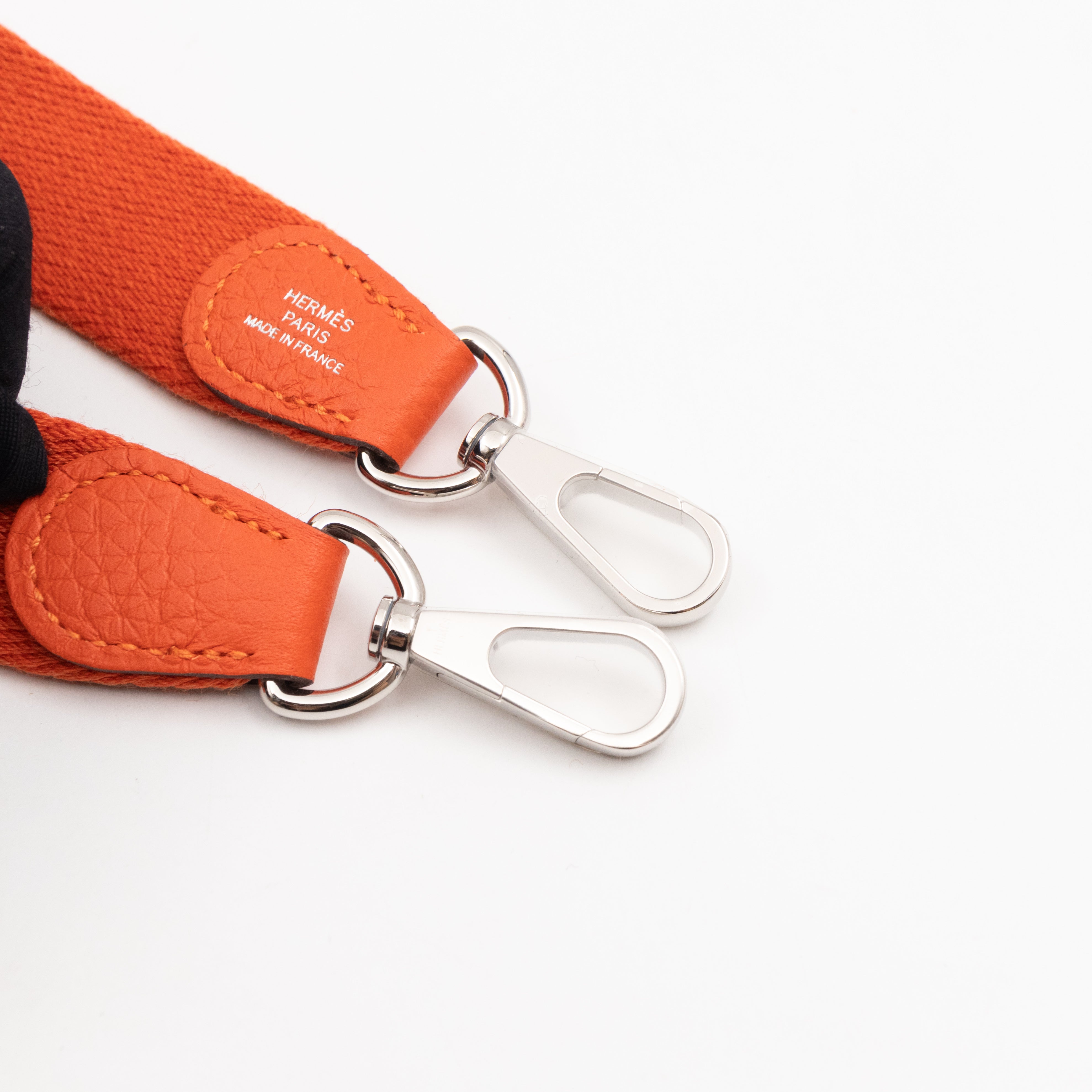 Evelyne 16 Mini Feu Orange Leather
