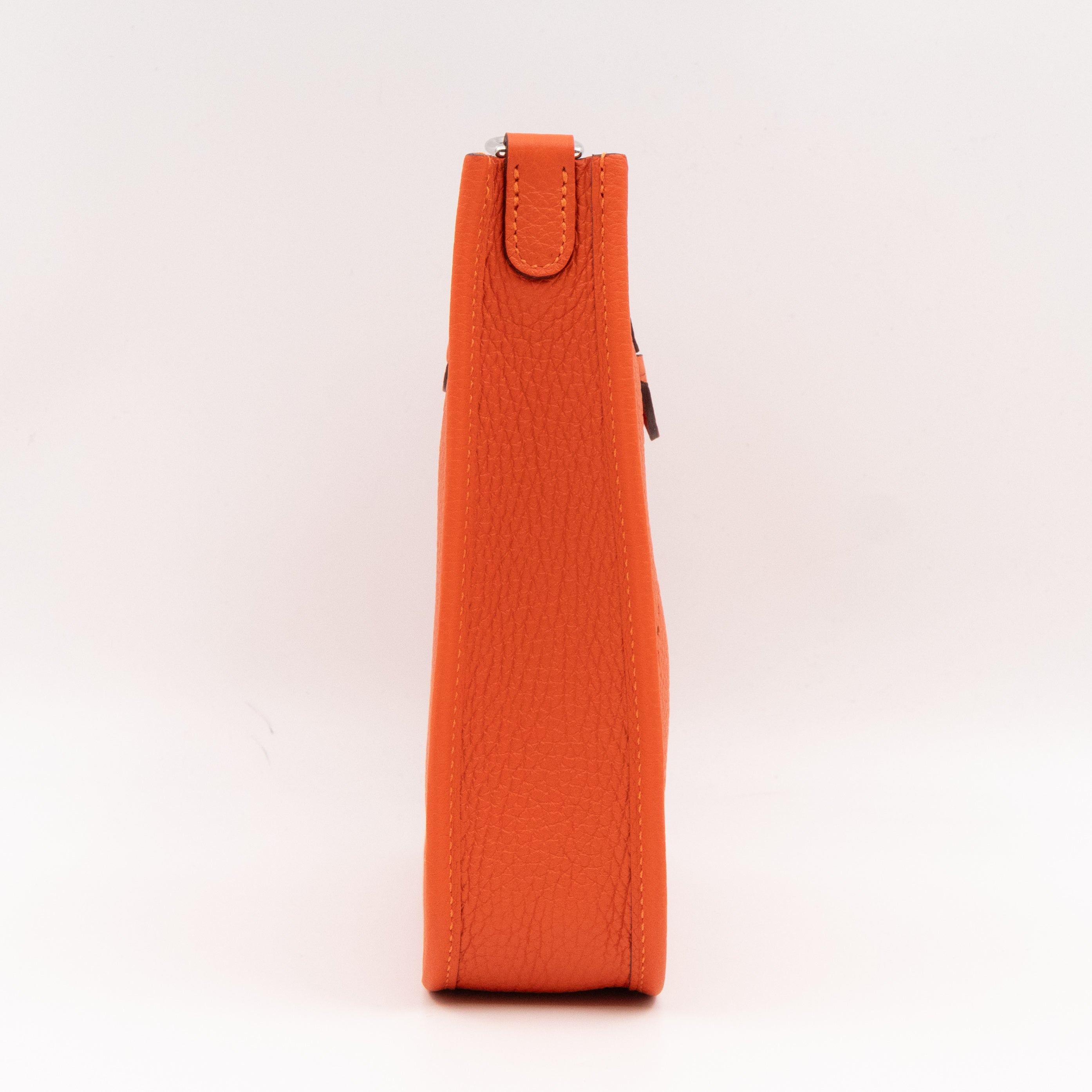 Evelyne 16 Mini Feu Orange Leather