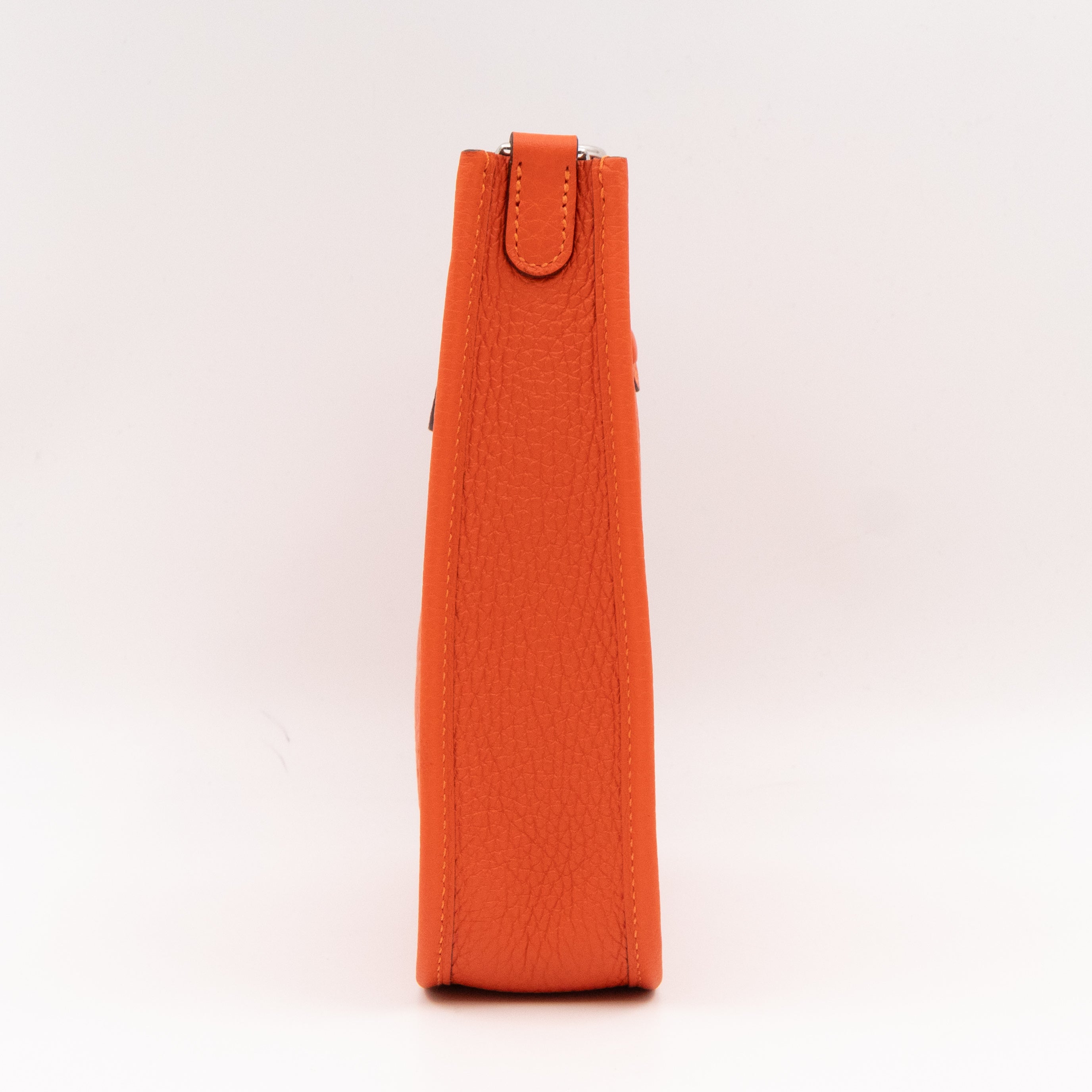 Evelyne 16 Mini Feu Orange Leather