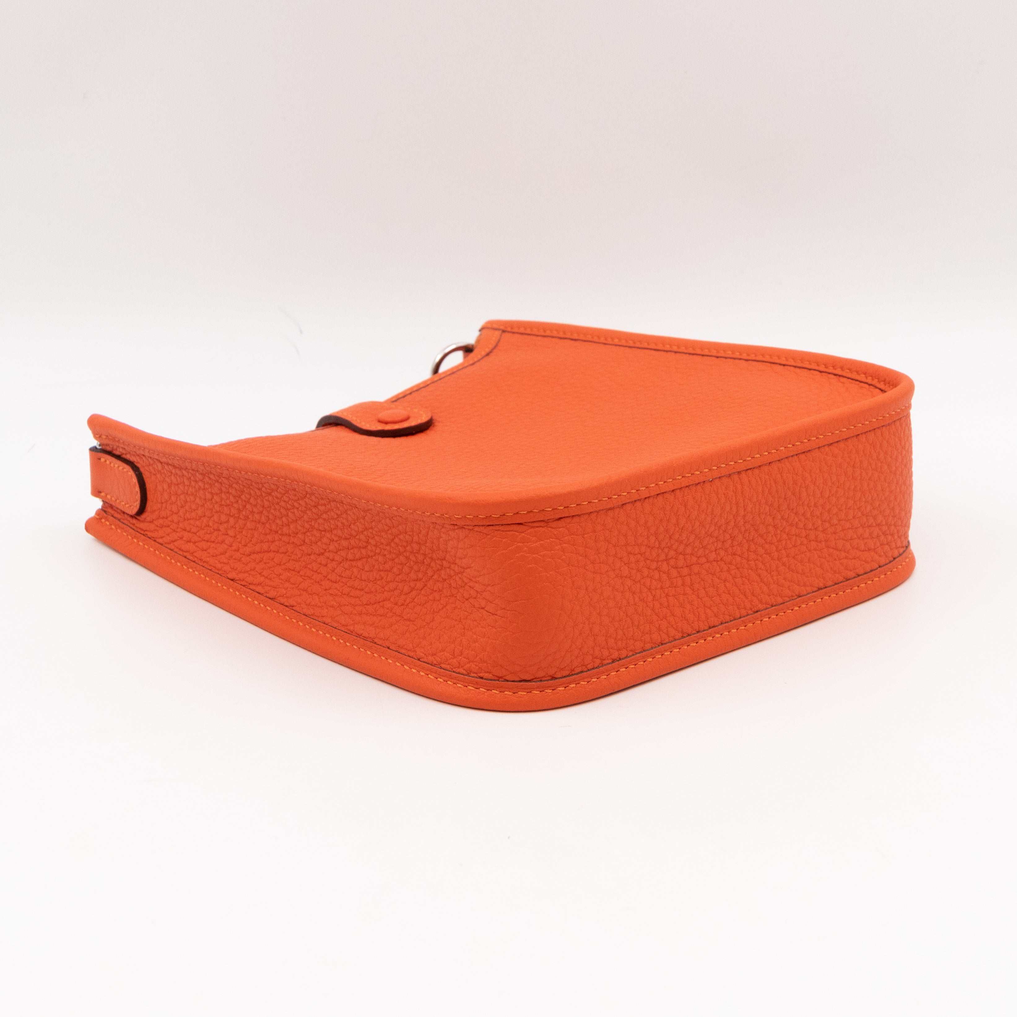 Evelyne 16 Mini Feu Orange Leather
