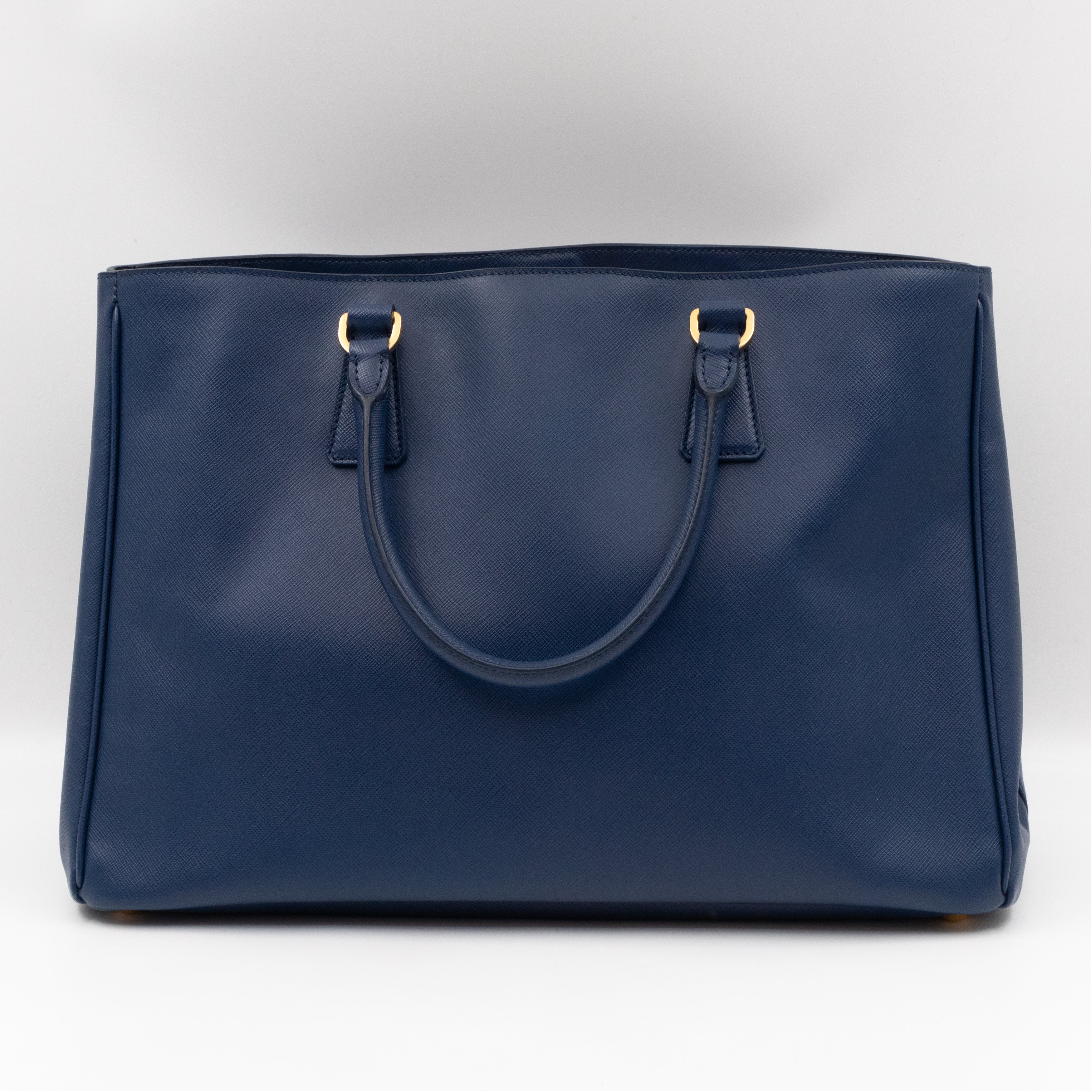 Galleria Tote Bag Blue Saffiano