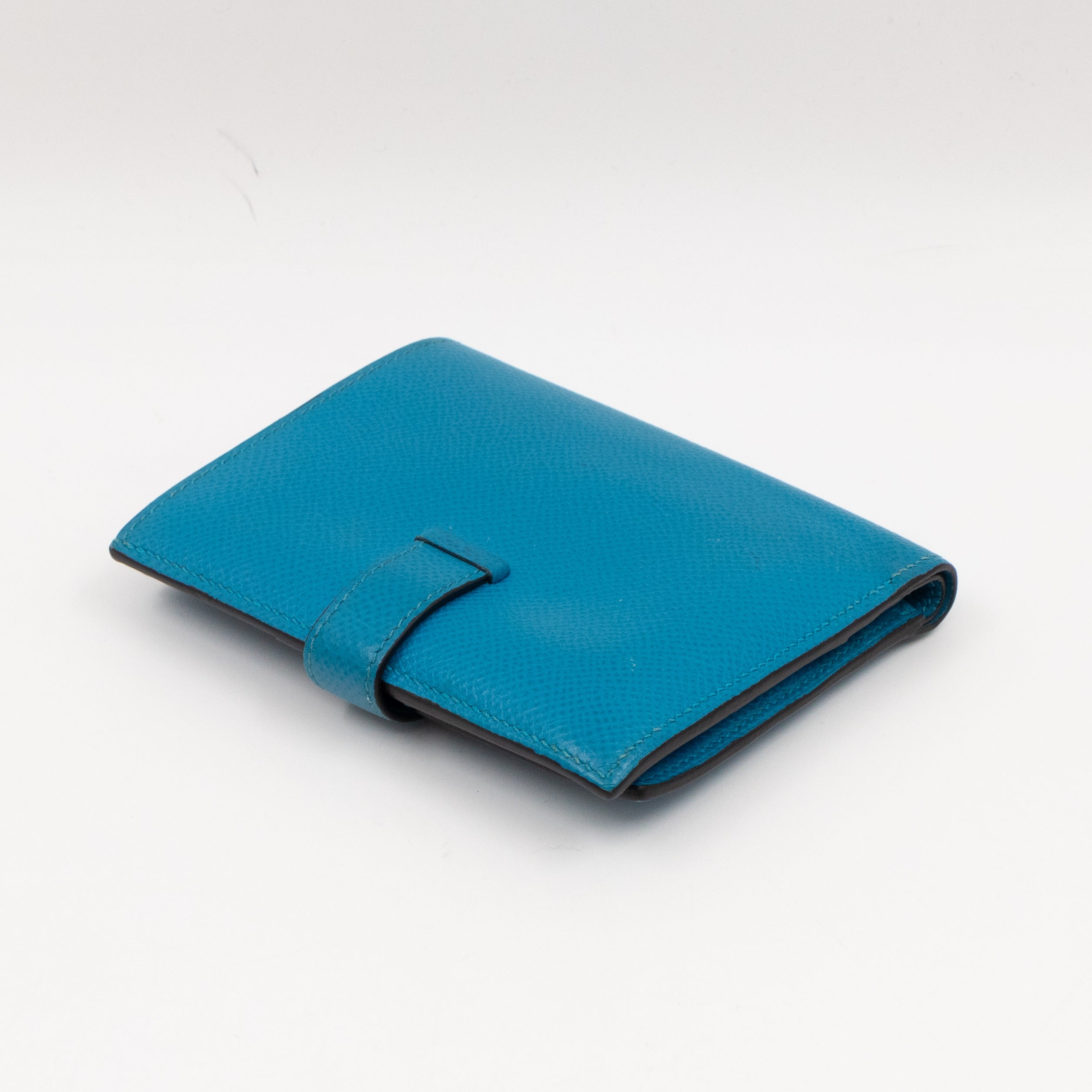 Bearn Compact Wallet Blue Leather