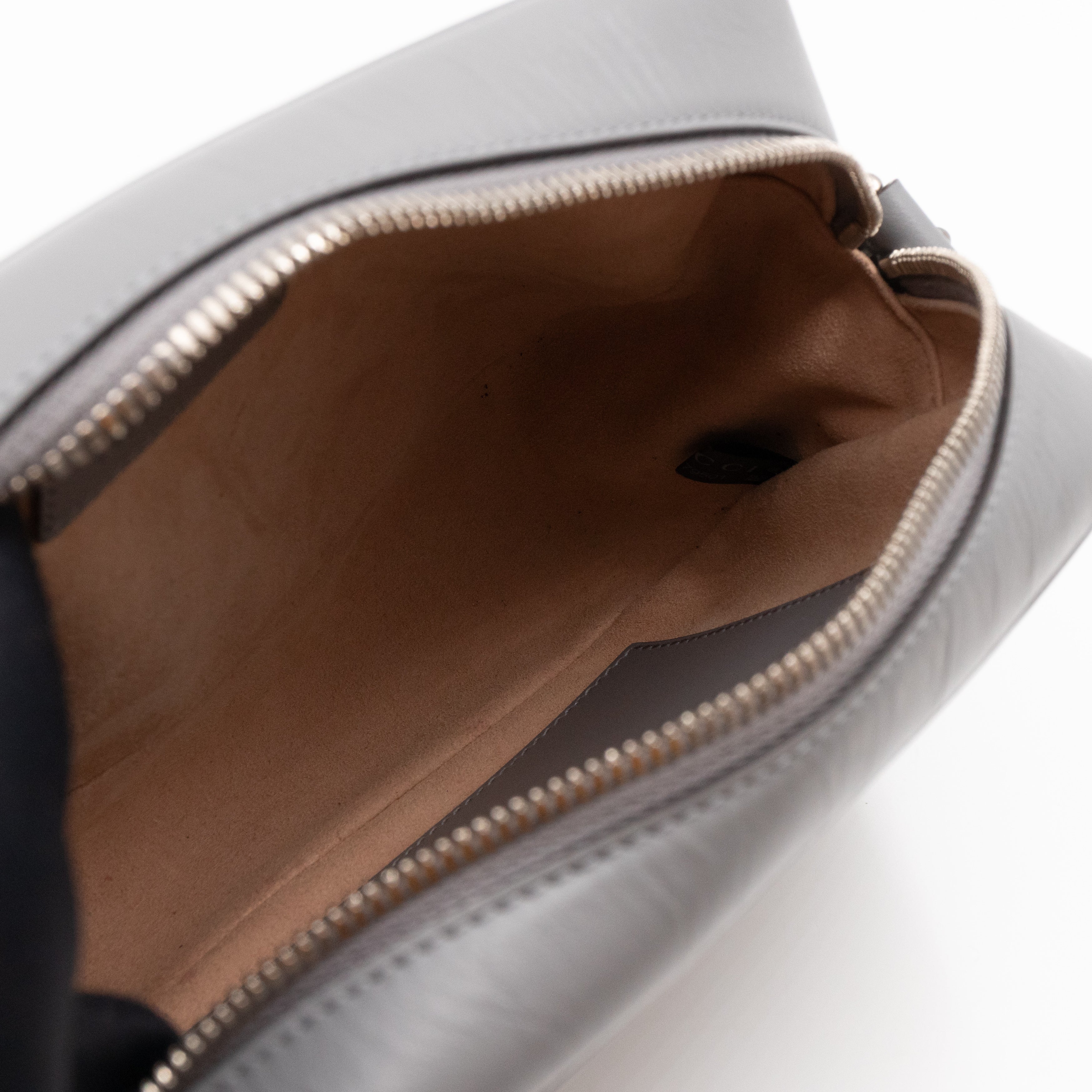 GG Marmont Small Deep Grey Matelasse Aria Leather